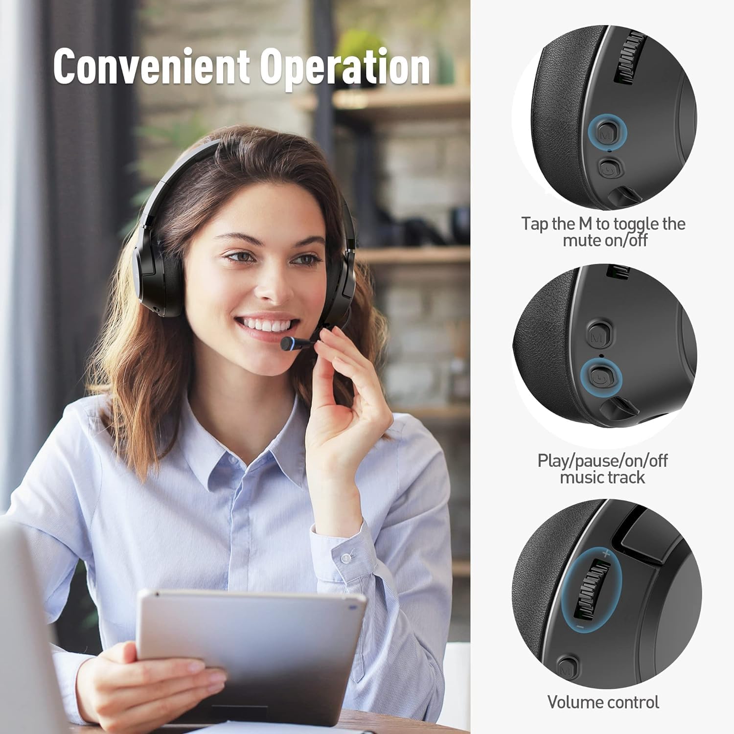 Thumbnail 5 de COOSII H300 Wireless Headphones 8 oz