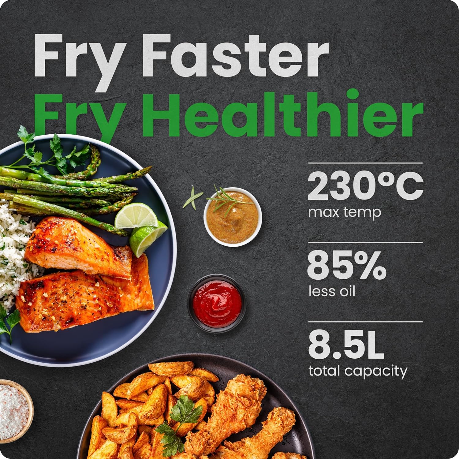 Detalle 2 de Chefman TurboFry 8.5L Air Fryer