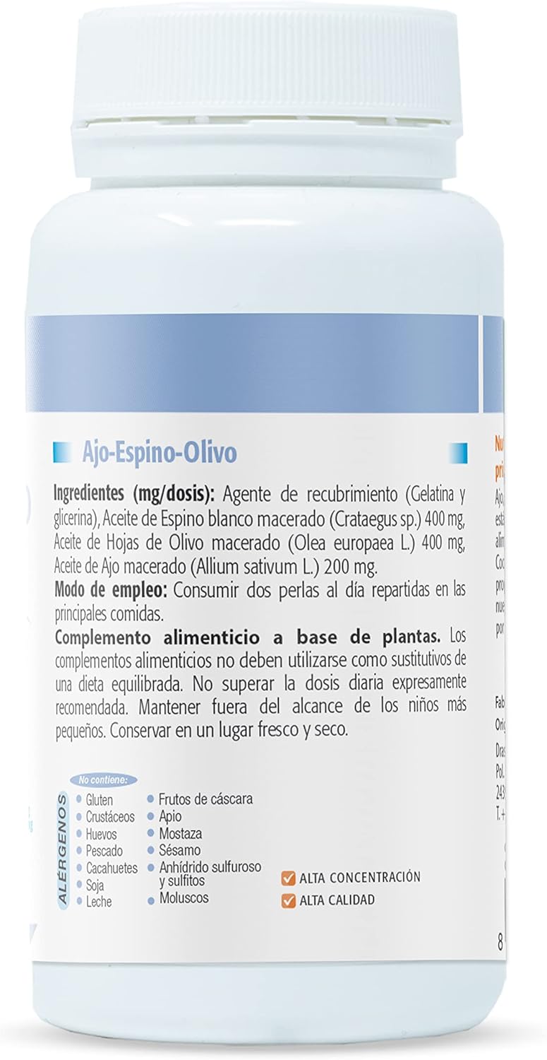 Thumbnail 1 de Drasanvi NutraBasics Ajo Espino Olivo 🌿 Salud Cardiovascular 120 perlas