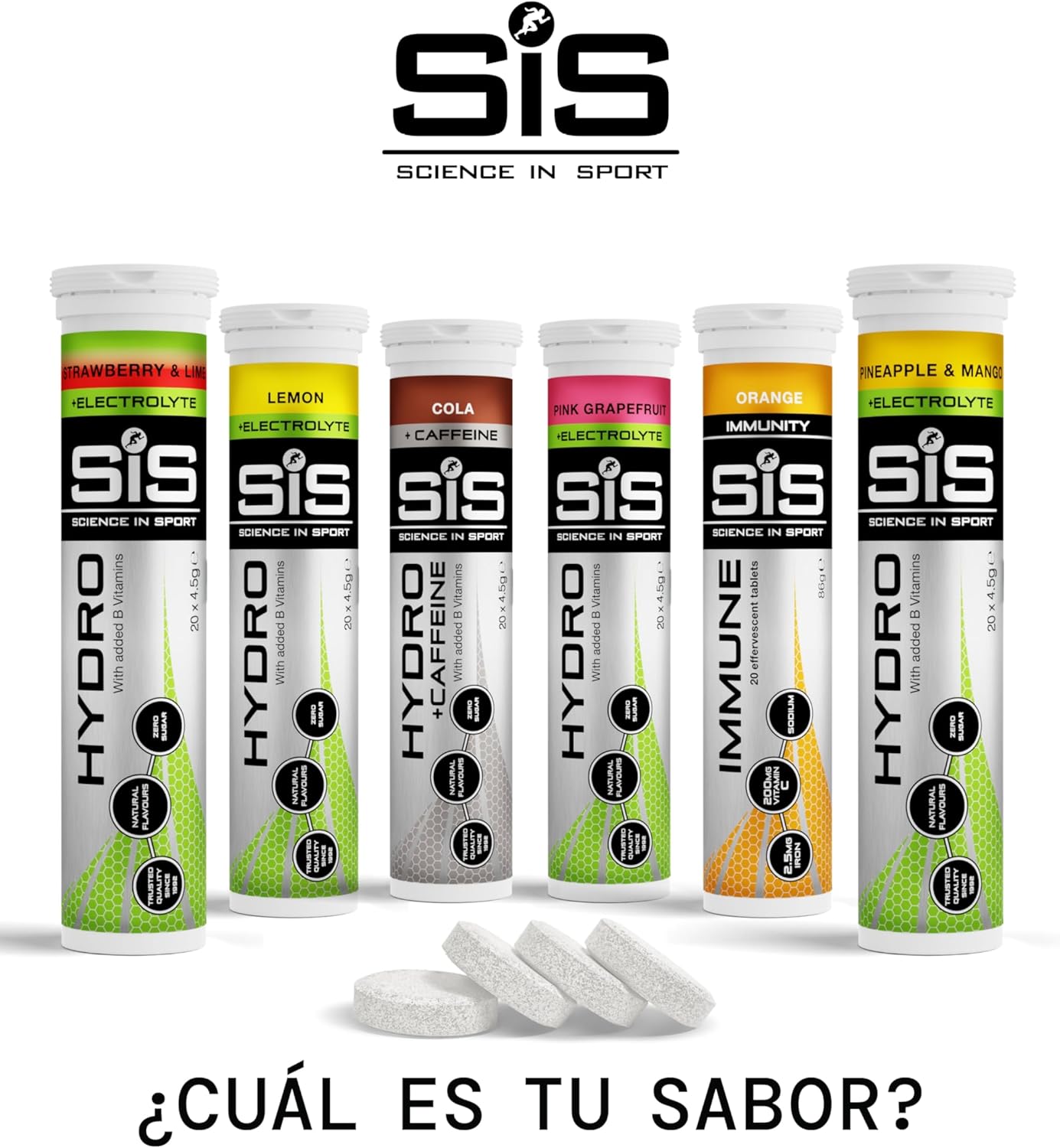 Thumbnail 5 de Science in Sport HYDRO Comprimidos Efervescentes de Frutos del Bosque 🏞
