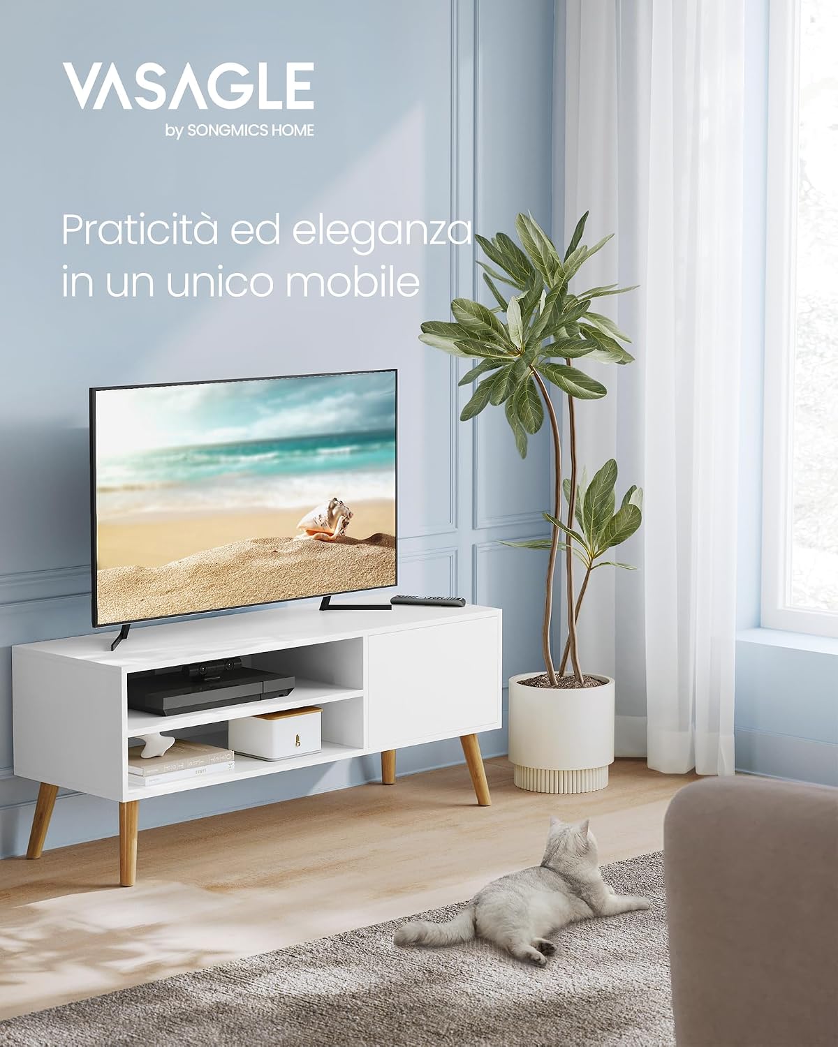 Thumbnail 2 de VASAGLE LTV120T46 Mobile TV 120 cm per TV fino a 55
