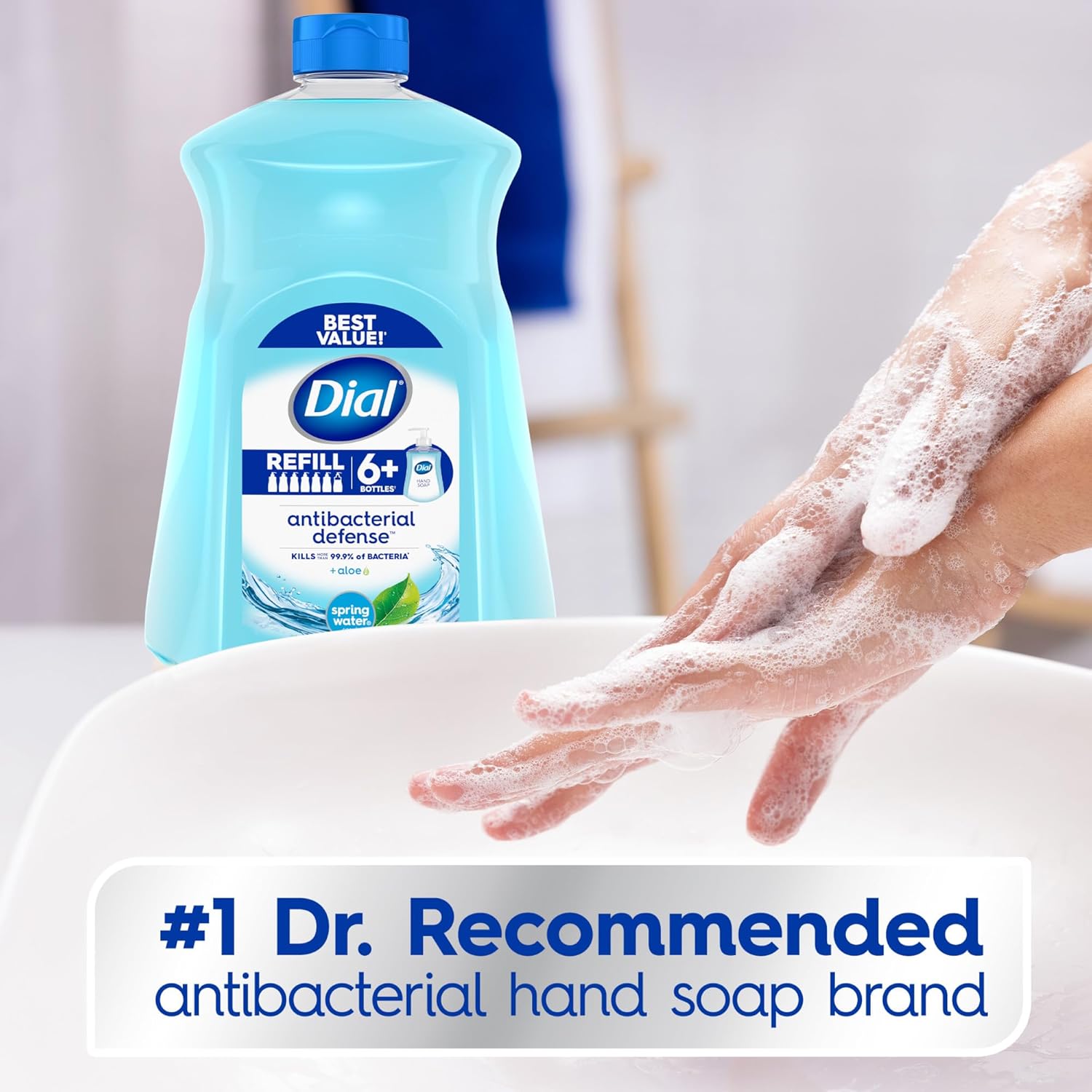 Detalle de Dial Antibacterial Defense Hand Soap, 52 Fl Oz