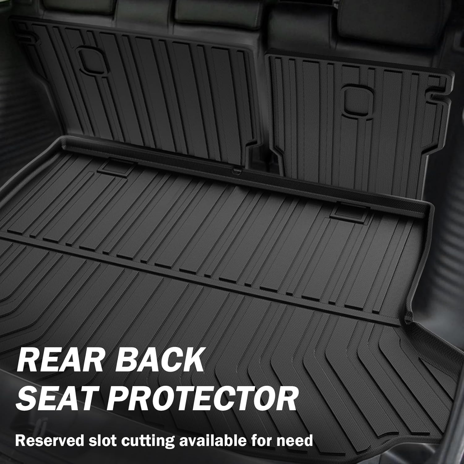 Detalle 2 de KUST All-Weather Floor Mats for Honda HR-V (2023–2026) – Full Set, TPE, High Edges, Cargo Mat