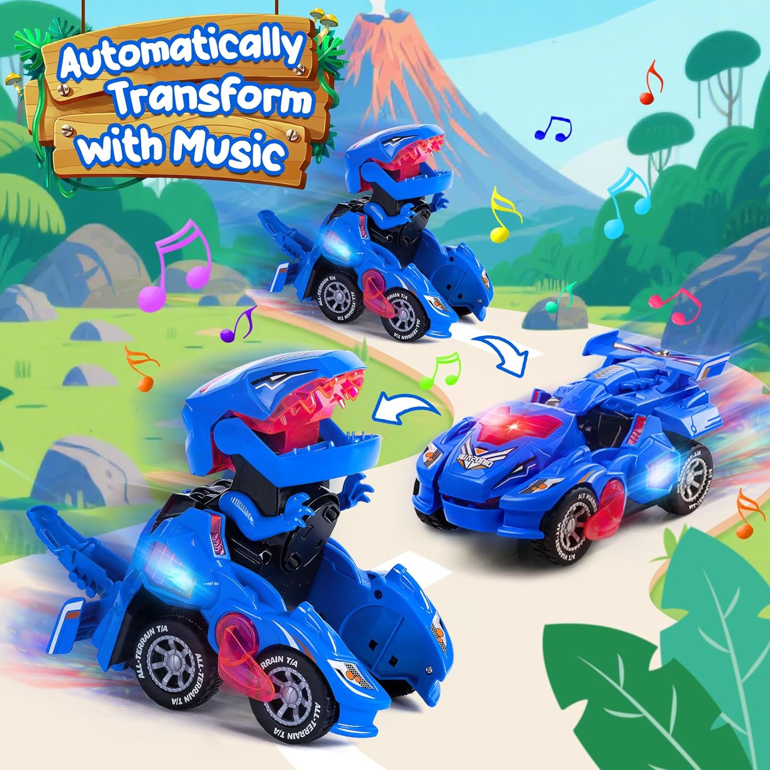 Thumbnail 1 de Yellcetoy Dinosaur Transforming Car toy