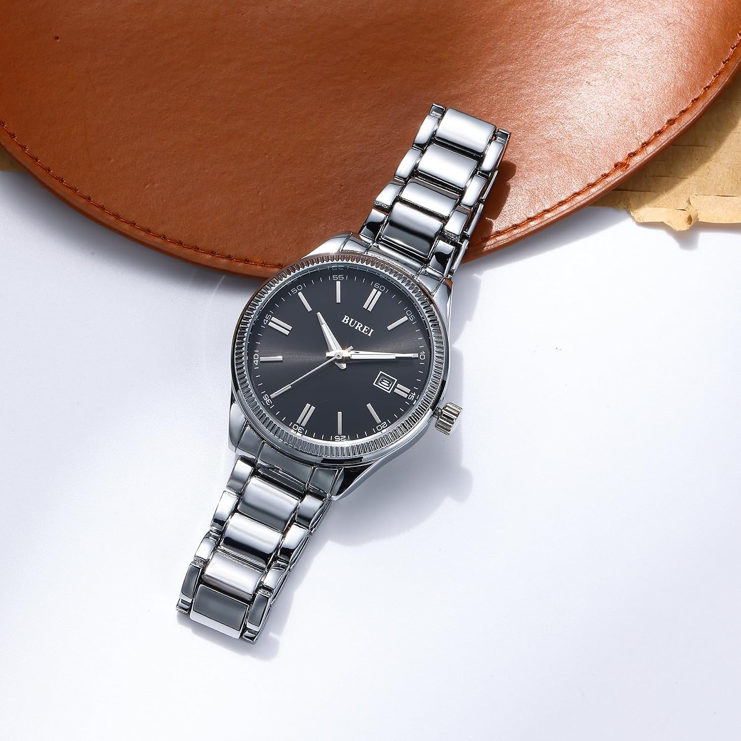 Thumbnail 3 de BUREI Orologio da uomo dorato 40 mm