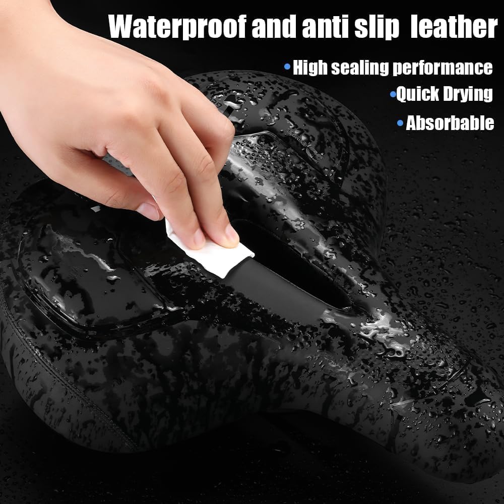 Detalle de ROSSRORE Premium Gel Bike Seat Cushion Cover — 11x7 inches, Universal Fit