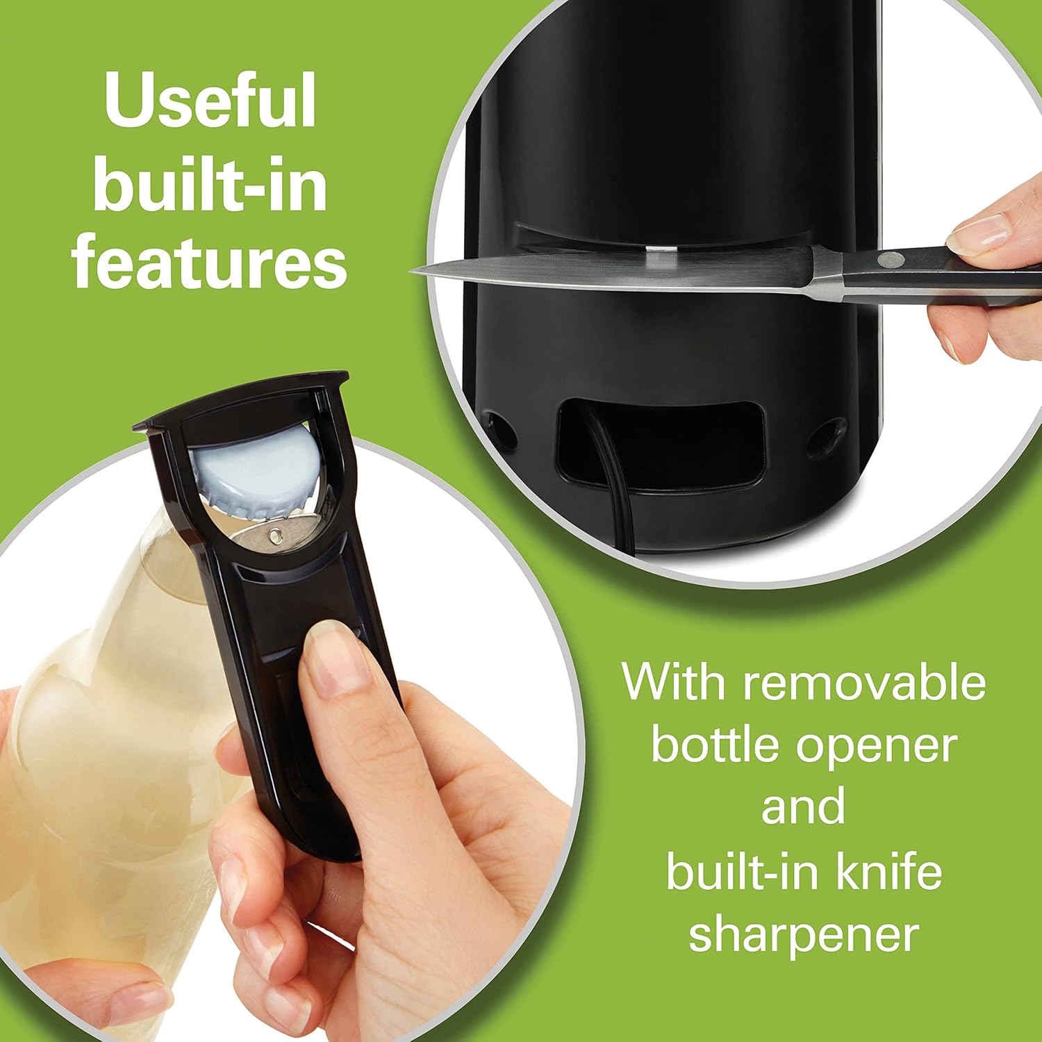 Detalle de Hamilton Beach Smooth Touch Electric Can Opener with Knife Sharpener