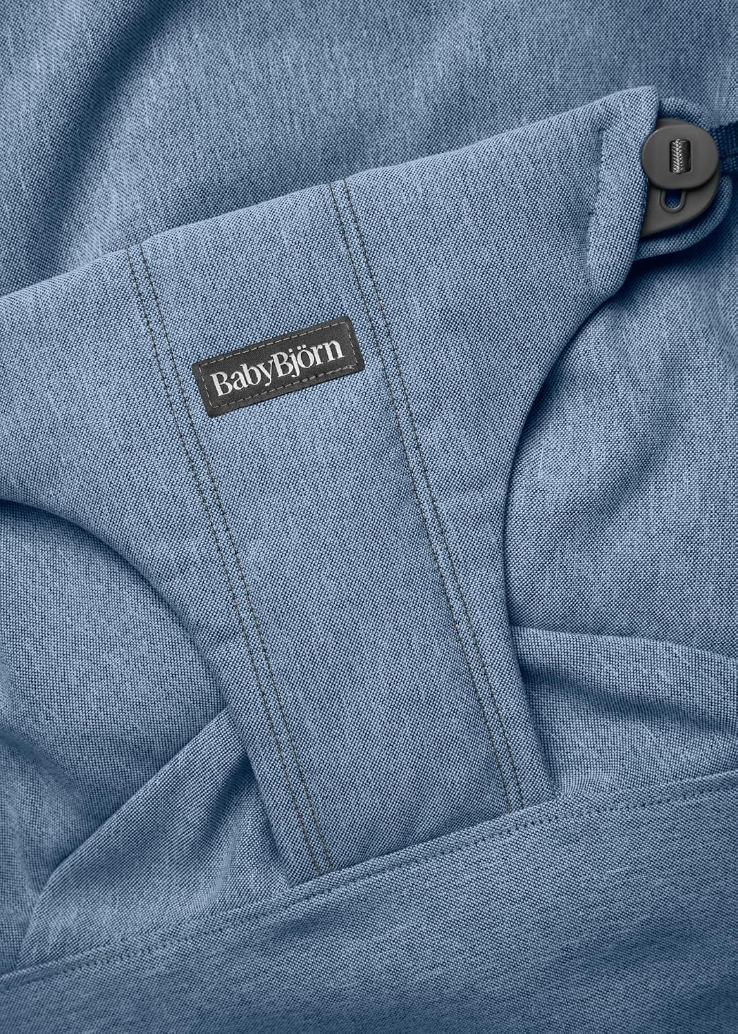 Thumbnail 6 de BabyBjörn Transat Bliss, Tissé chiné Bleu — transat ergonomique pour bébé 0–2 ans (3,5–13 kg)