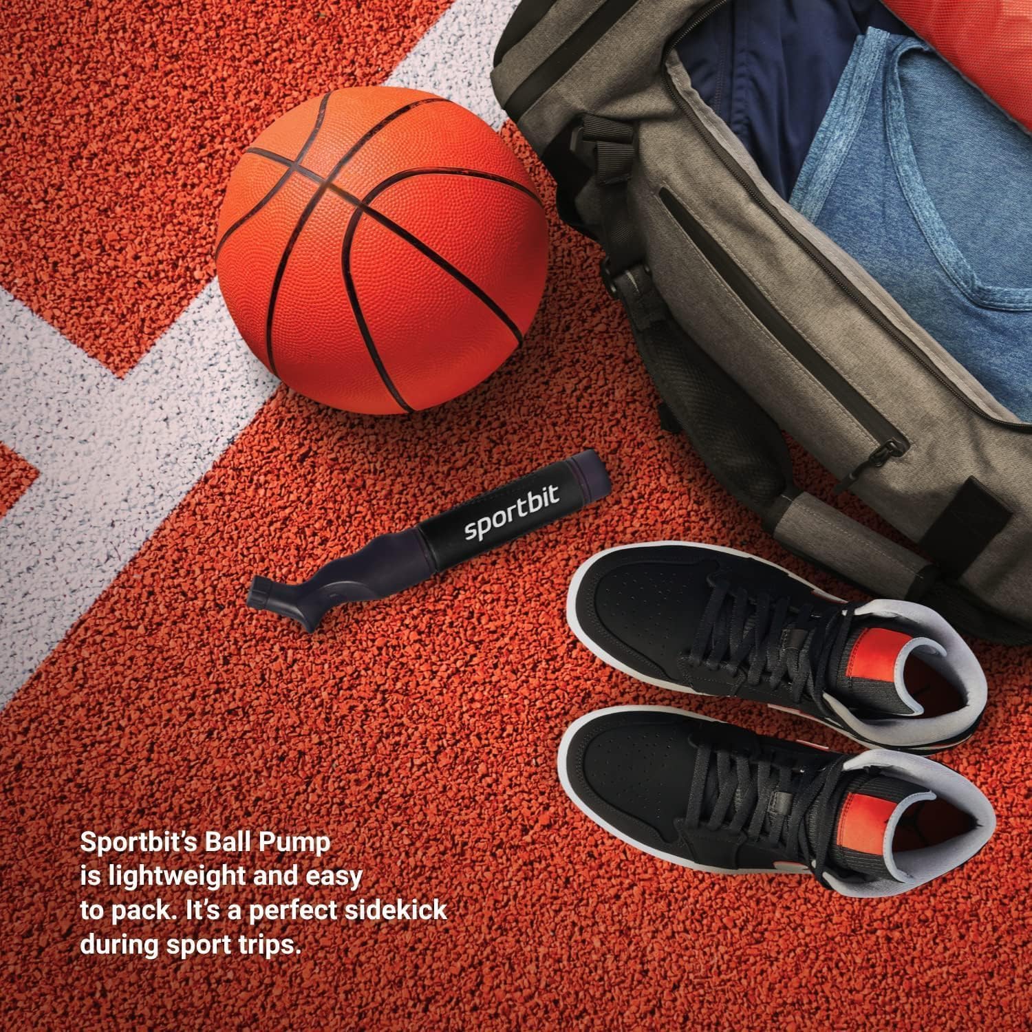 Thumbnail 6 de SPORTBIT Ball Pump for Sports Balls with Push & Pull Inflation — Includes 5 Needles