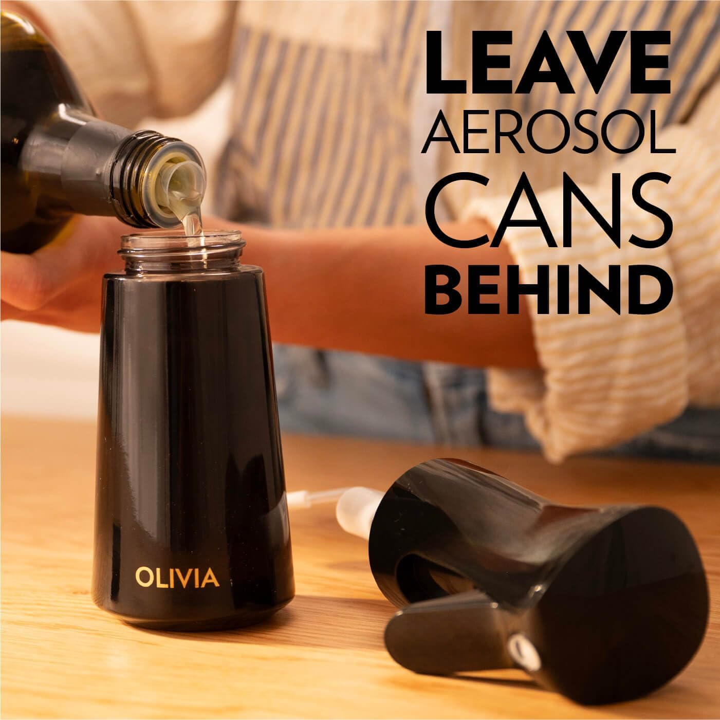 Detalle 2 de FLAIROSOL OLIVIA Oil Sprayer for Cooking 200ml 🫙