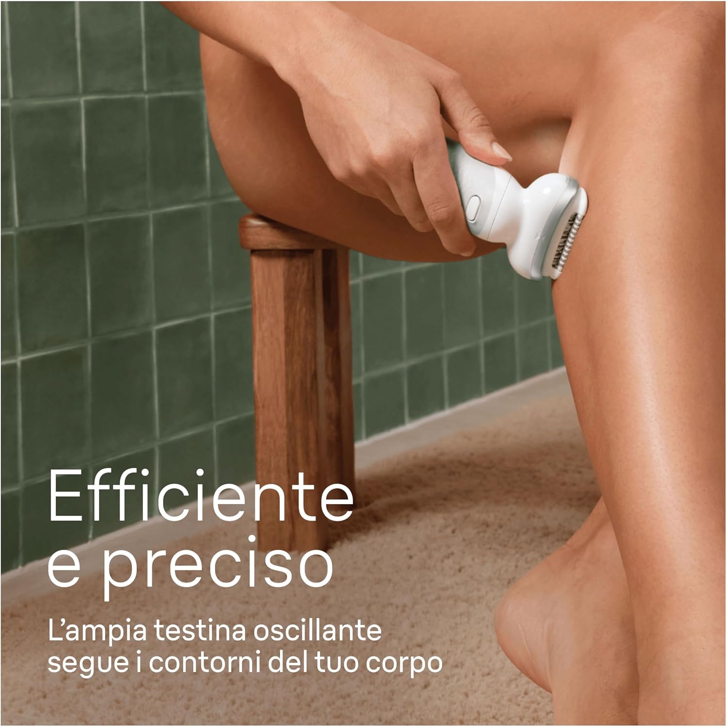 Detalle de Braun Silk-épil 9 epilatore elettrico donna con testina flessibile