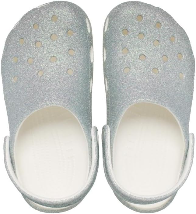 Detalle de Crocs Unisex Kids Classic Iridescent Glitter Clog