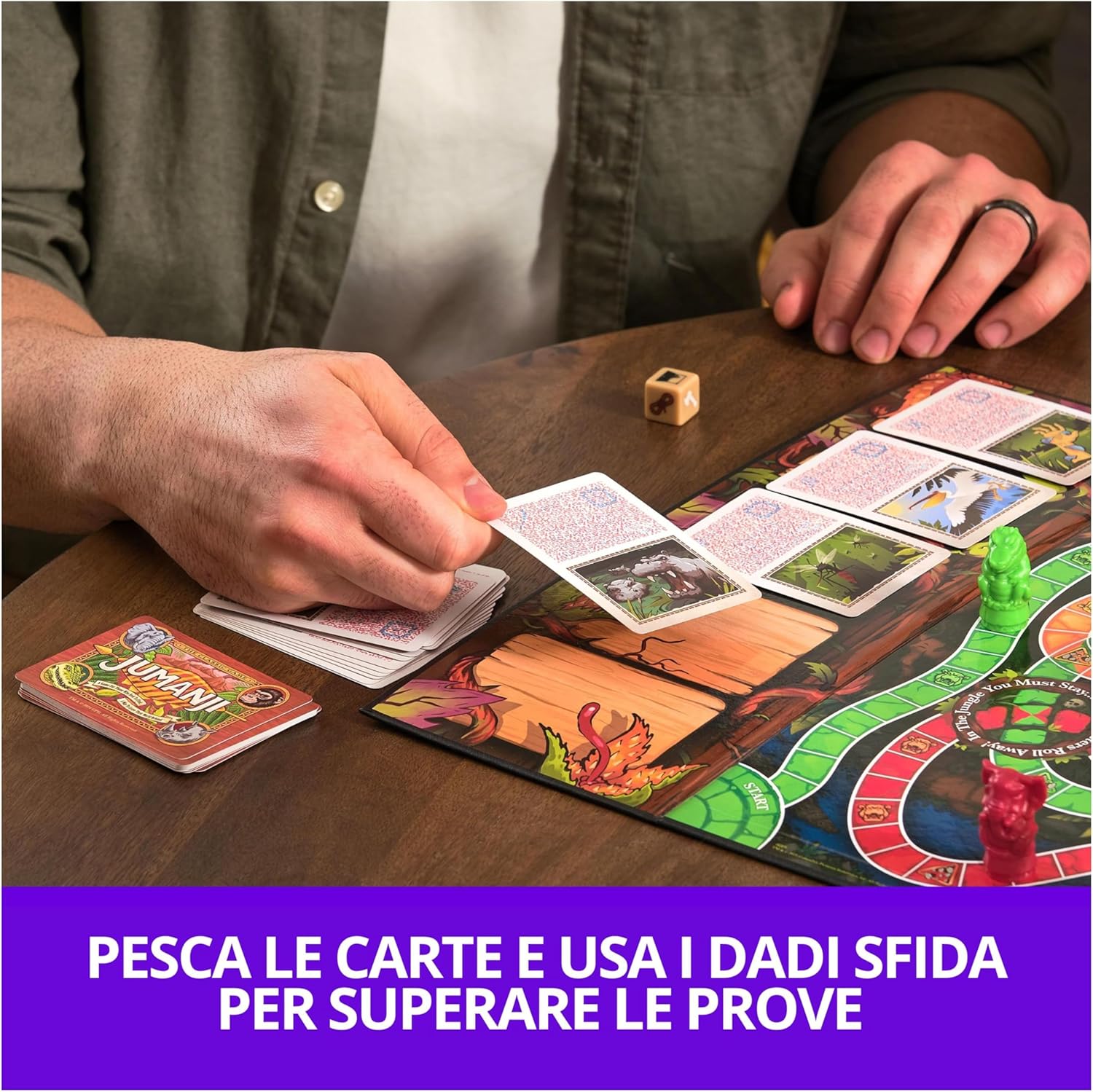Detalle de Jumanji Il Gioco di Editrice Giochi: avventura familiare per bambini dai 6 anni in su