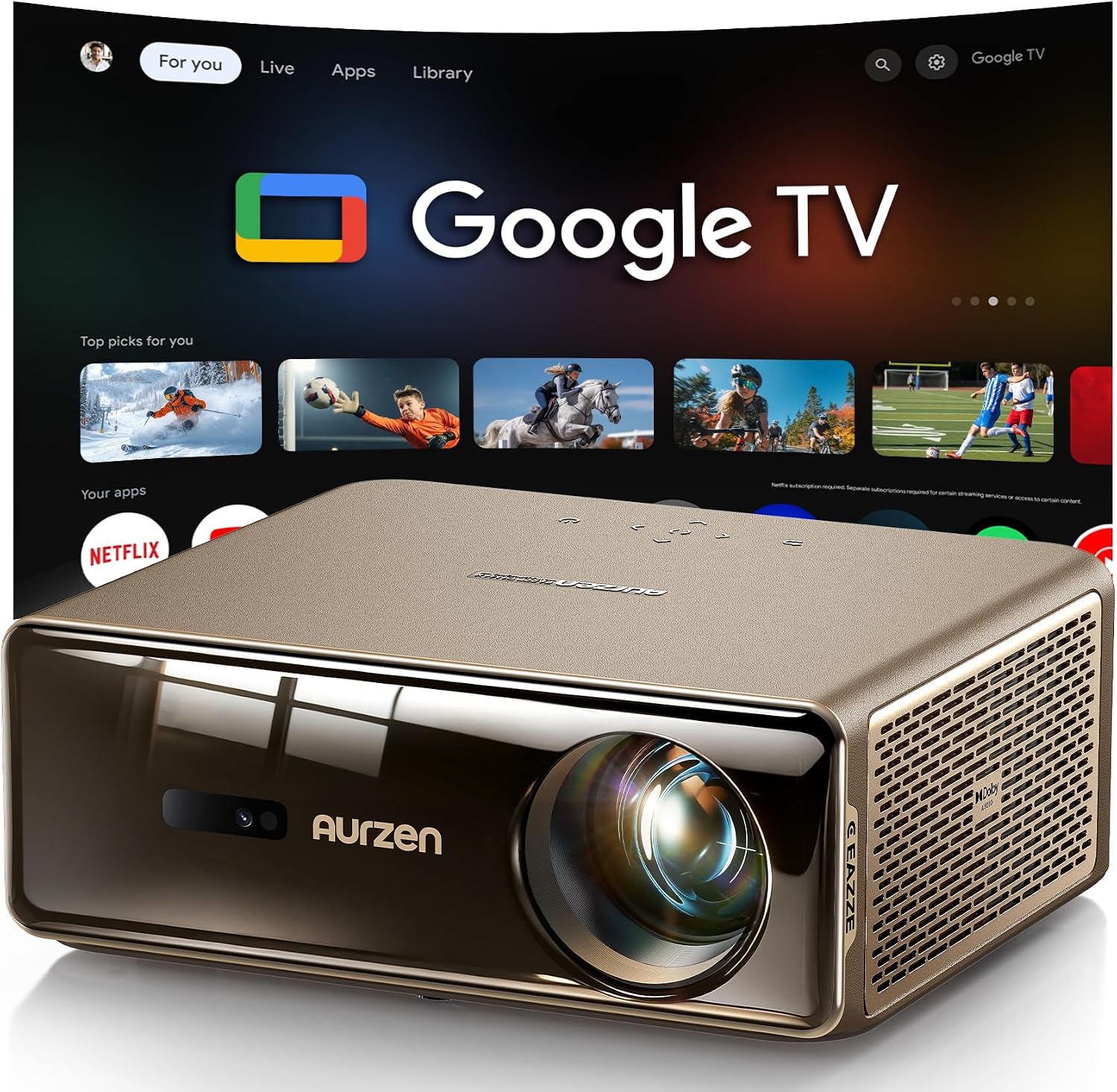 Detalle de Aurzen EAZZE D1 MAX 1000 ANSI Lumens