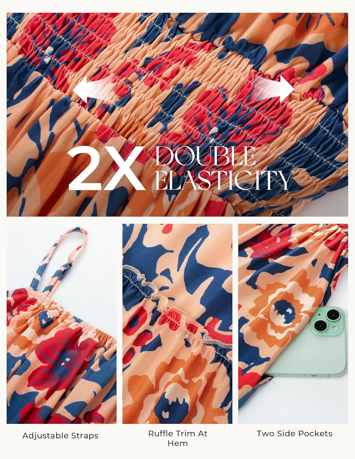 Thumbnail 4 de GRACE KARIN Floral Summer Maxi Dress 2026