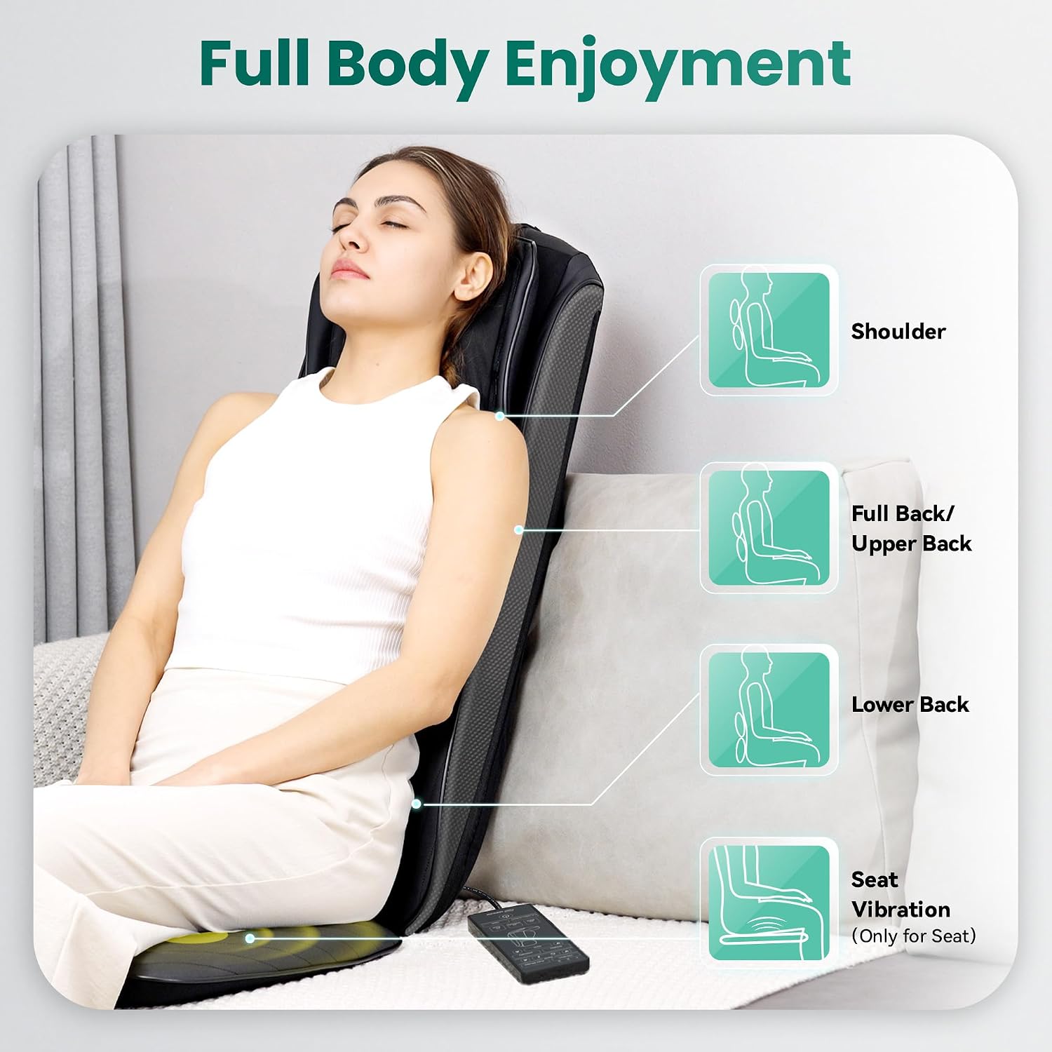 Thumbnail 3 de Snailax Asiento de Masaje Shiatsu para Cuello y Espalda 🦋