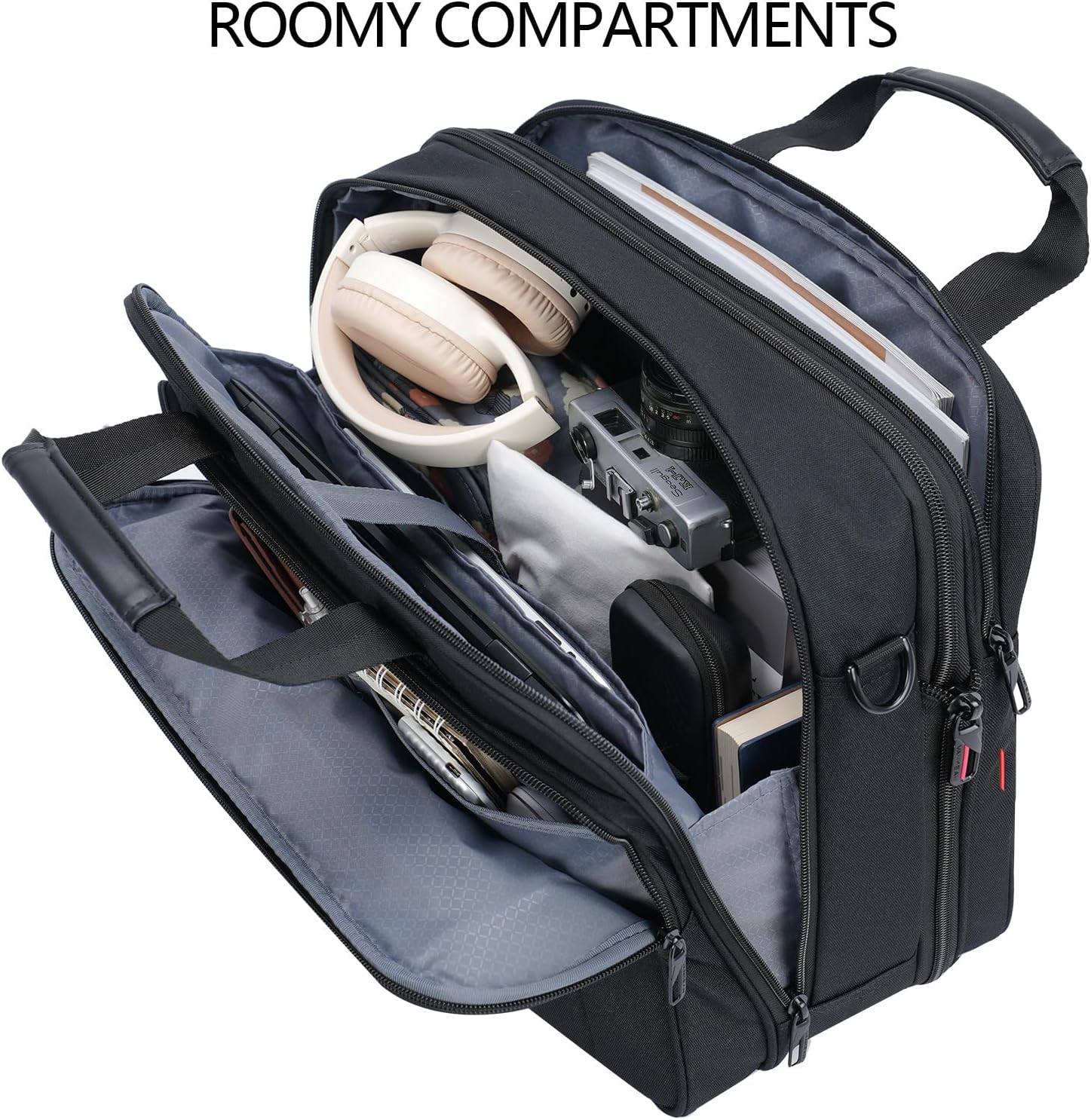Detalle 2 de VANKEAN expandable laptop briefcase up to 17.3-inch for work, travel and school