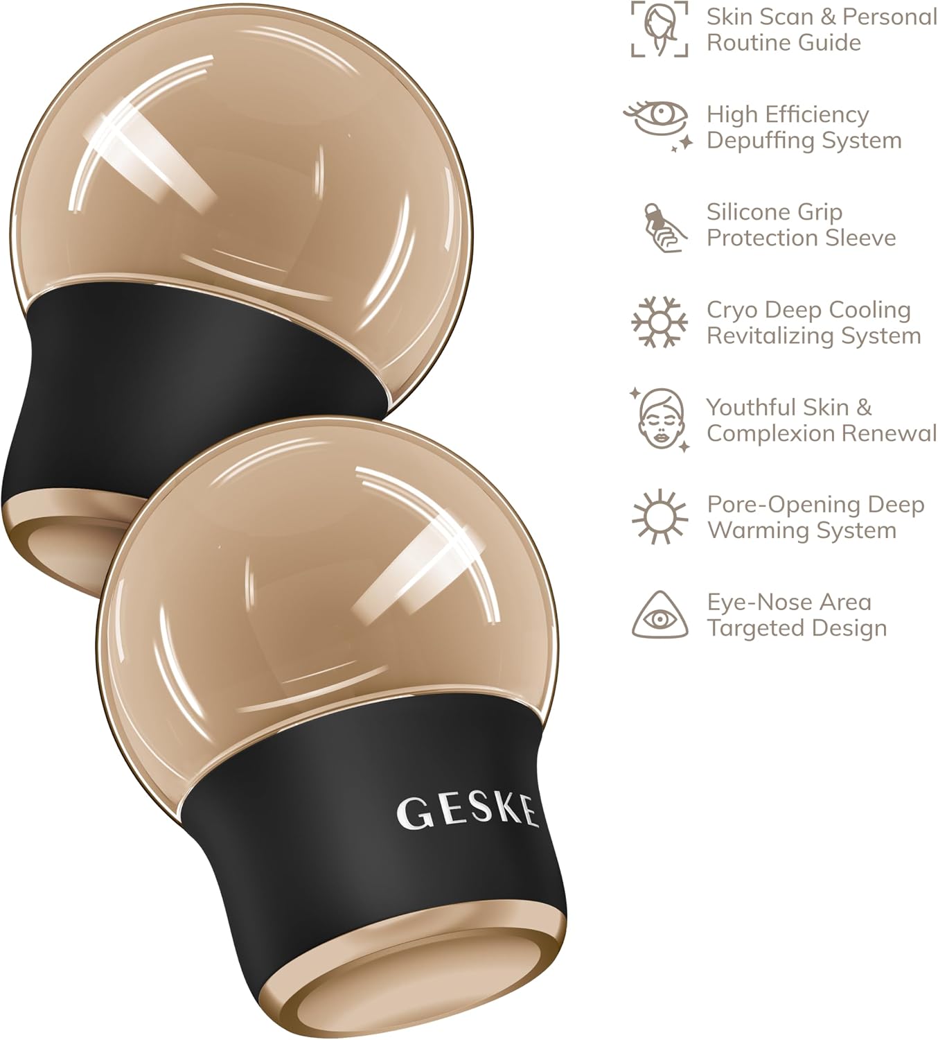 Thumbnail 3 de GESKE Cool & Warm Face & Body Massager – Masseur 7 en 1 pour visage et corps