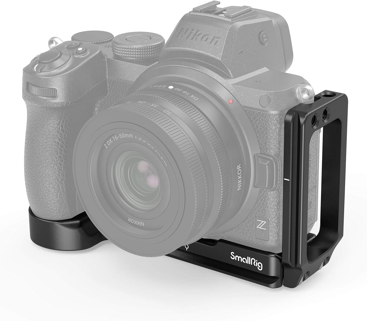 Detalle de SMALLRIG L Bracket 2947 pour Nikon Z5 / Z6 / Z6II / Z7 / Z7II (plaque Arca, anti-torsion)
