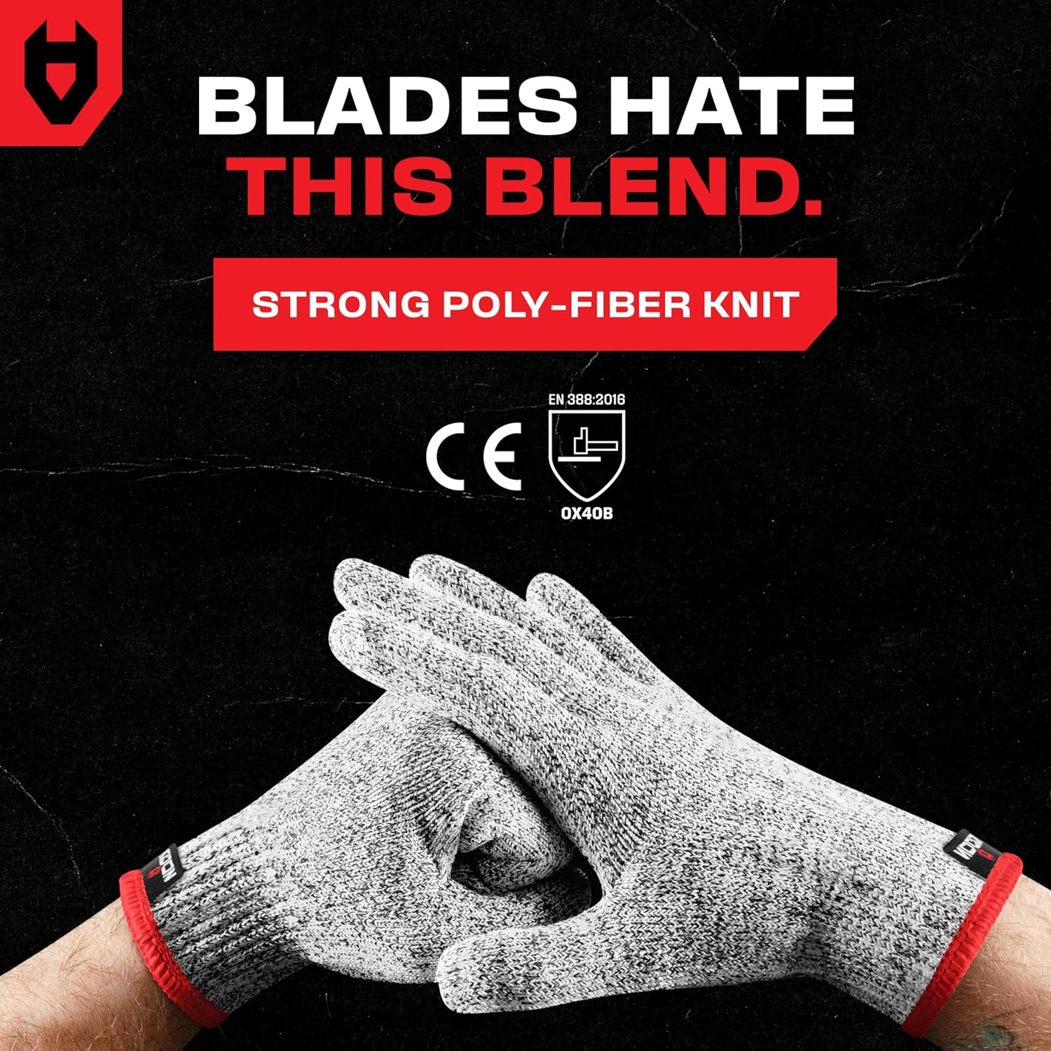 Detalle 2 de NoCry Premium Cut Resistant Gloves (Food Grade) – Level 5 protection, ambidextrous & machine washable