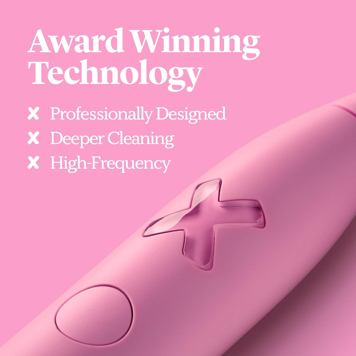 Thumbnail 4 de Made by Dentists PRO-X Sonic Electric Toothbrush for Adults – 70-Day Battery, Whitening Mode, 3 Heads, Pink