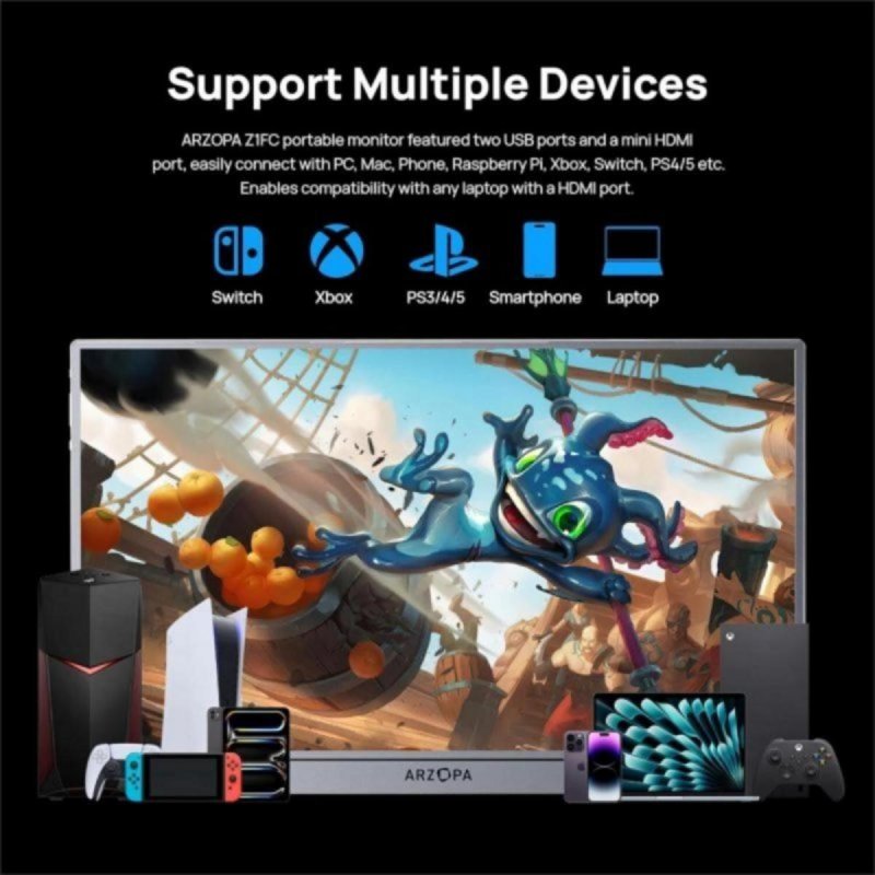 Thumbnail 2 de Arzopa Monitor 16,1" FullHD 144 Hz IPS portátil 780 g