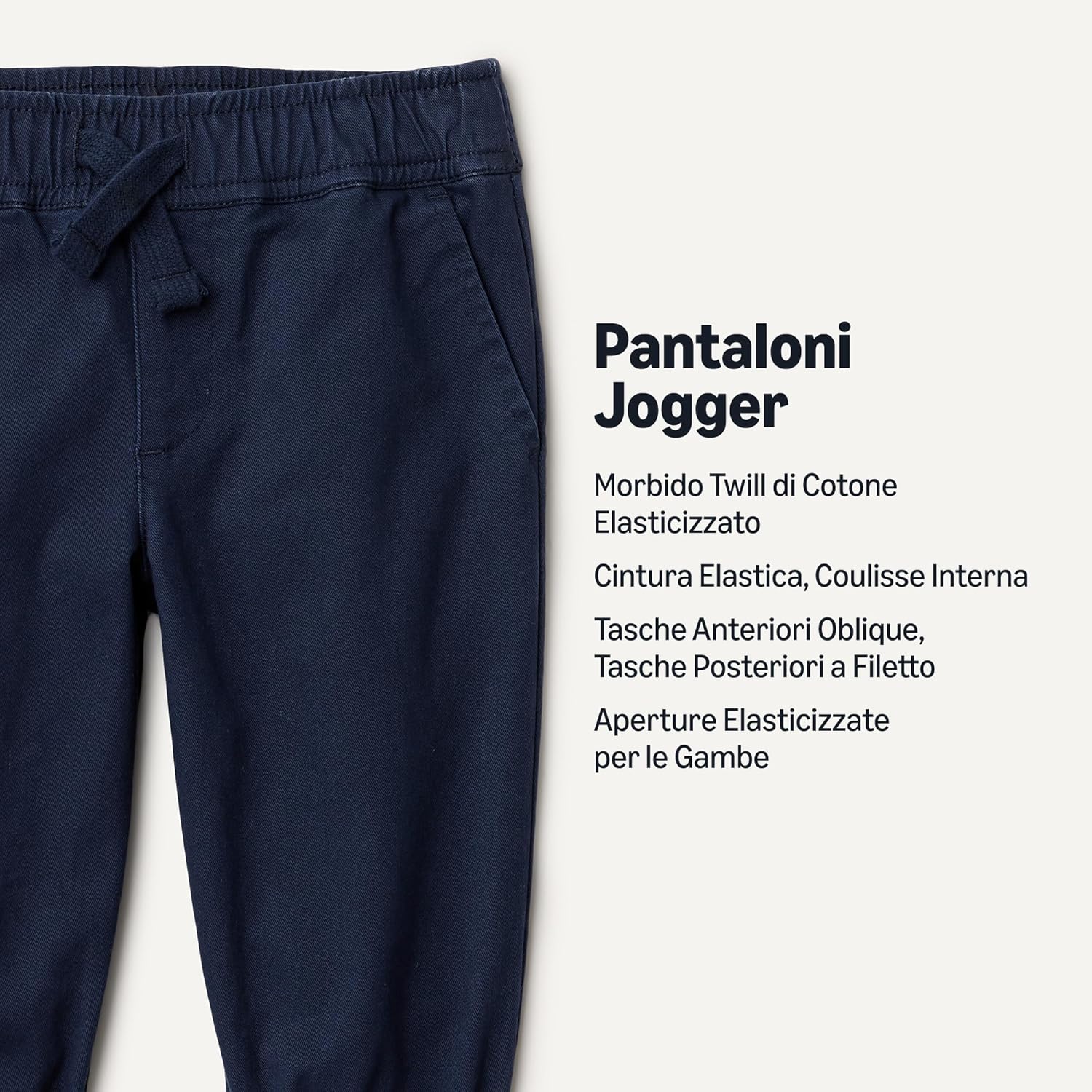 Thumbnail 2 de Amazon Essentials x Sofia Grainge pantaloni da jogging pull-on in twill elasticizzato unisex per bambini e ragazzi