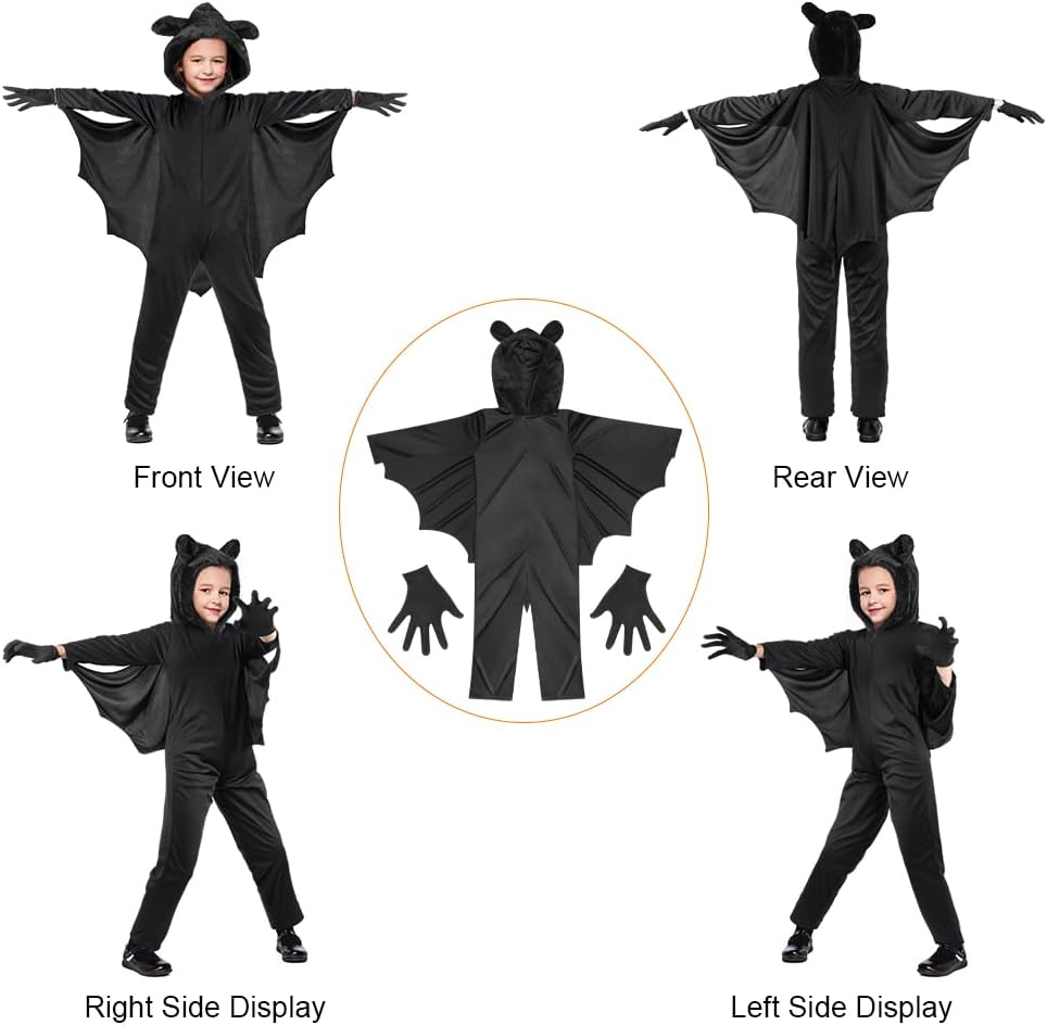 Detalle 2 de Aomig Bat Vampire Costume for Kids 🧛