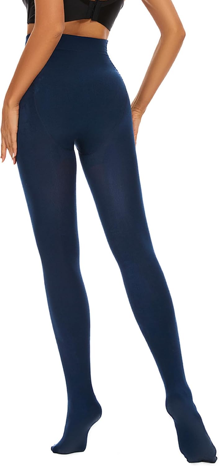 Detalle 2 de DUCMODA fleecefodrade vintertights för kvinnor – mjuka och ogenomskinliga