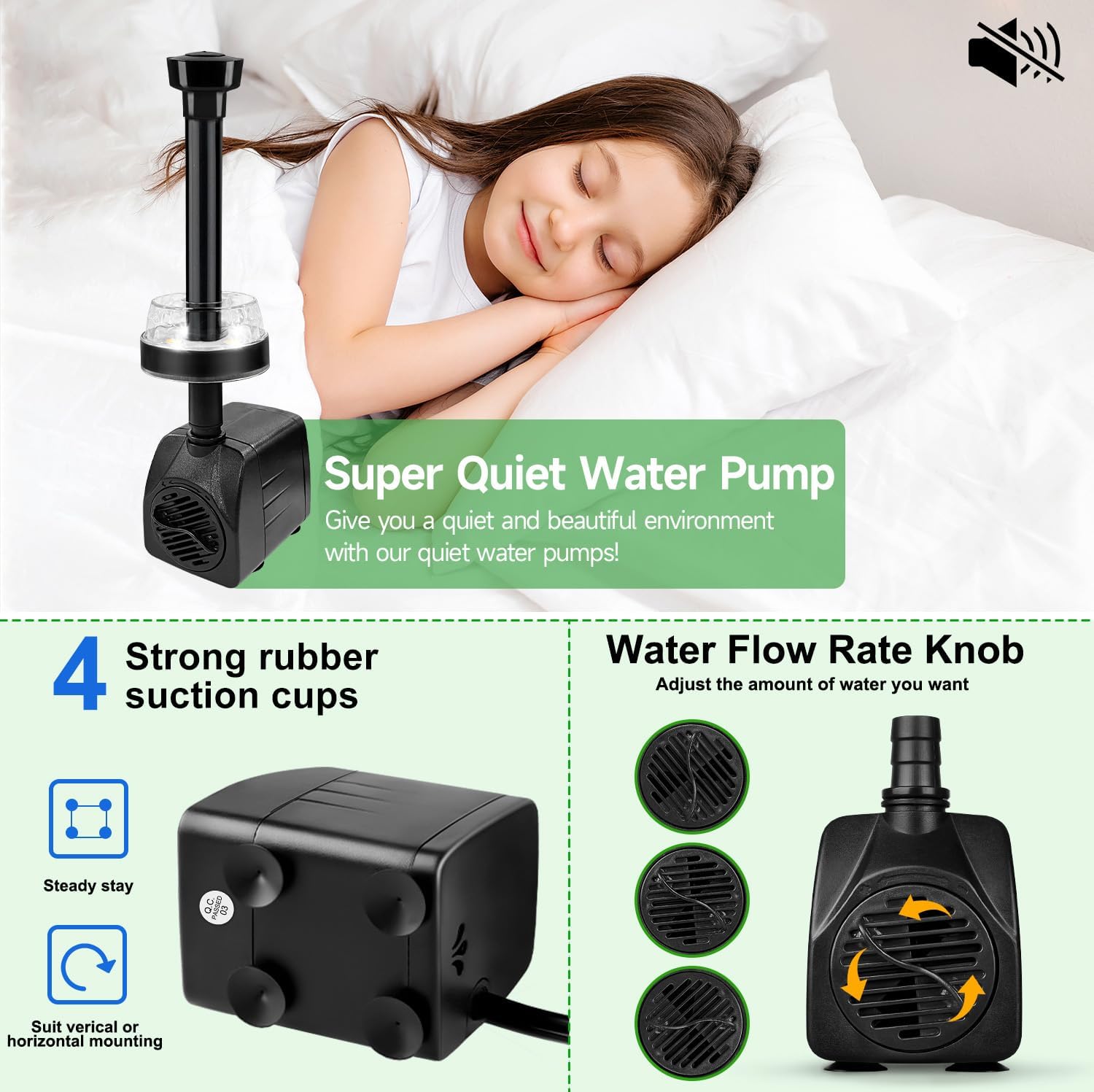 Thumbnail 4 de NATPOW 800L/H Submersible Water Pump