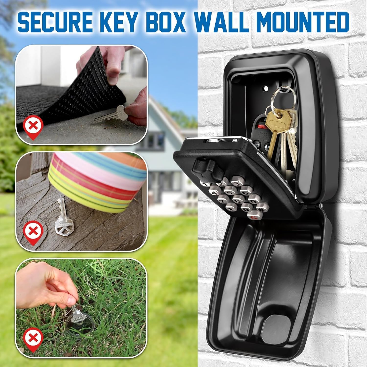 Detalle 2 de OFFOF Key Safe Wall Mounted 12‑digit