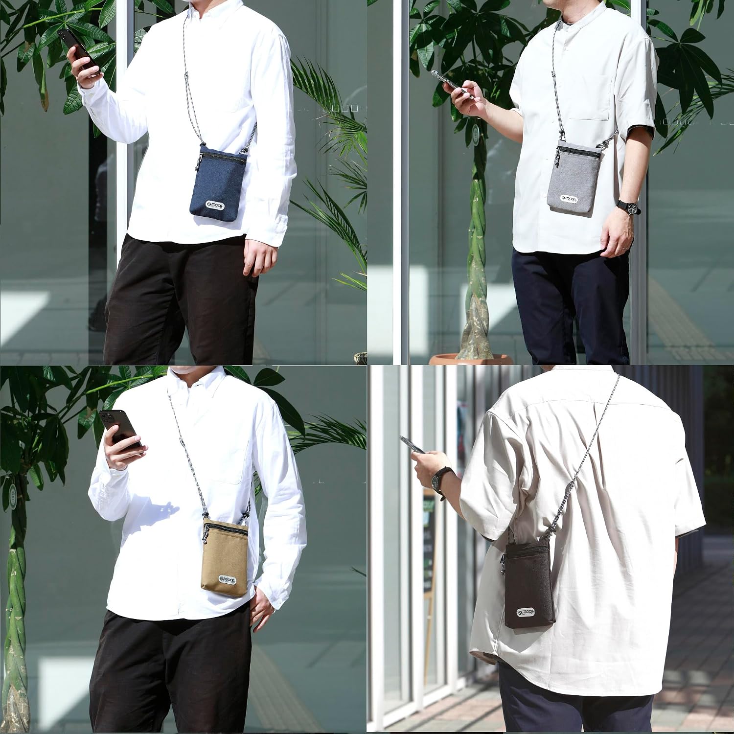 Thumbnail 2 de ハクバ OUTDOOR PRODUCTS スマートフォンポーチ06 AMZODSPP06BE ベージュ 撥水ポリエステル製ショルダーポーチ