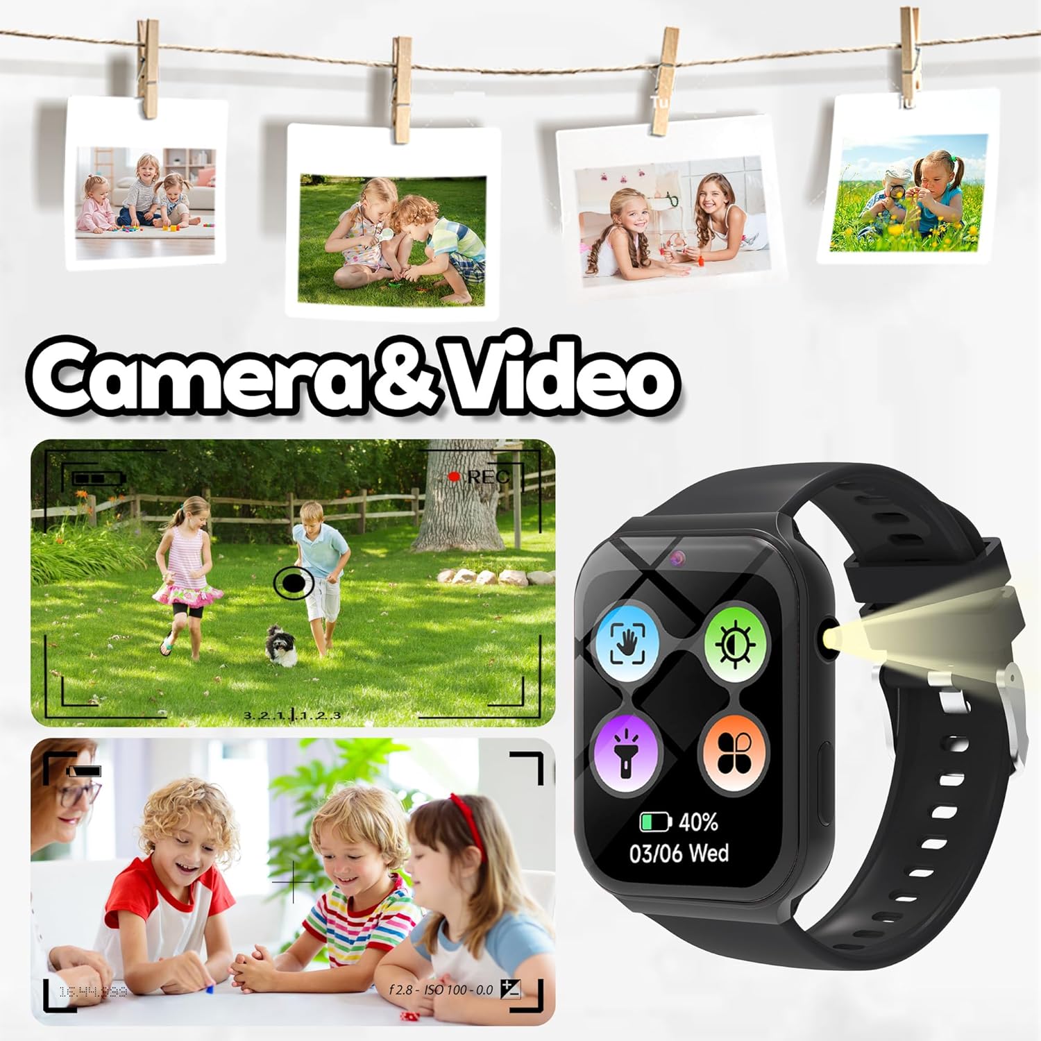 Detalle 2 de Kids Smart Watch for Girls Boys: A Practical First Tech Companion for Active Kids