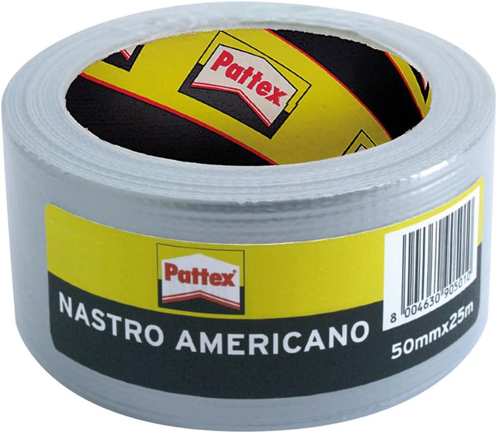 Detalle de Pattex Nastro Adesivo Americano: nastro rinforzato 50 mm x 25 m per riparazioni e decorazioni