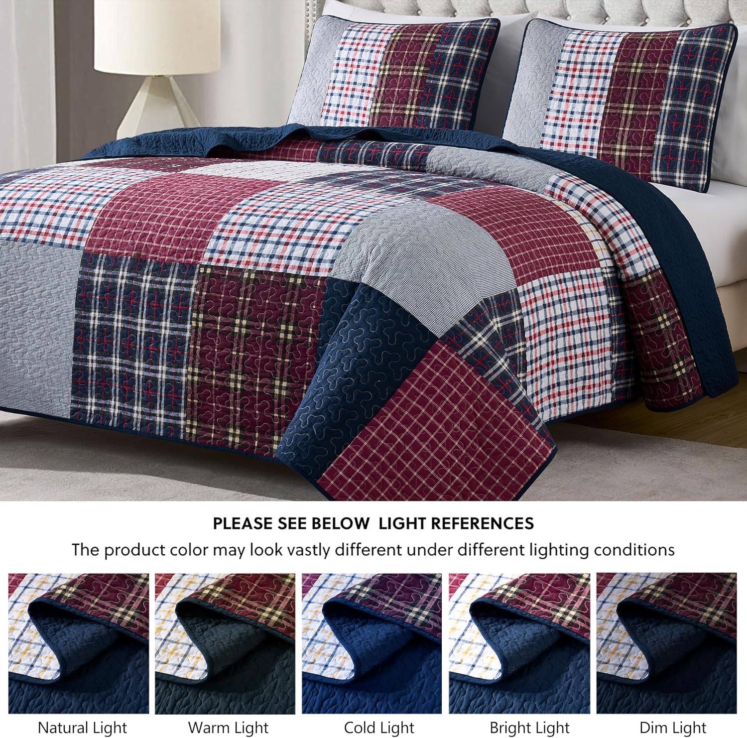 Detalle 1 de Chezmoi Collection quilt set, King