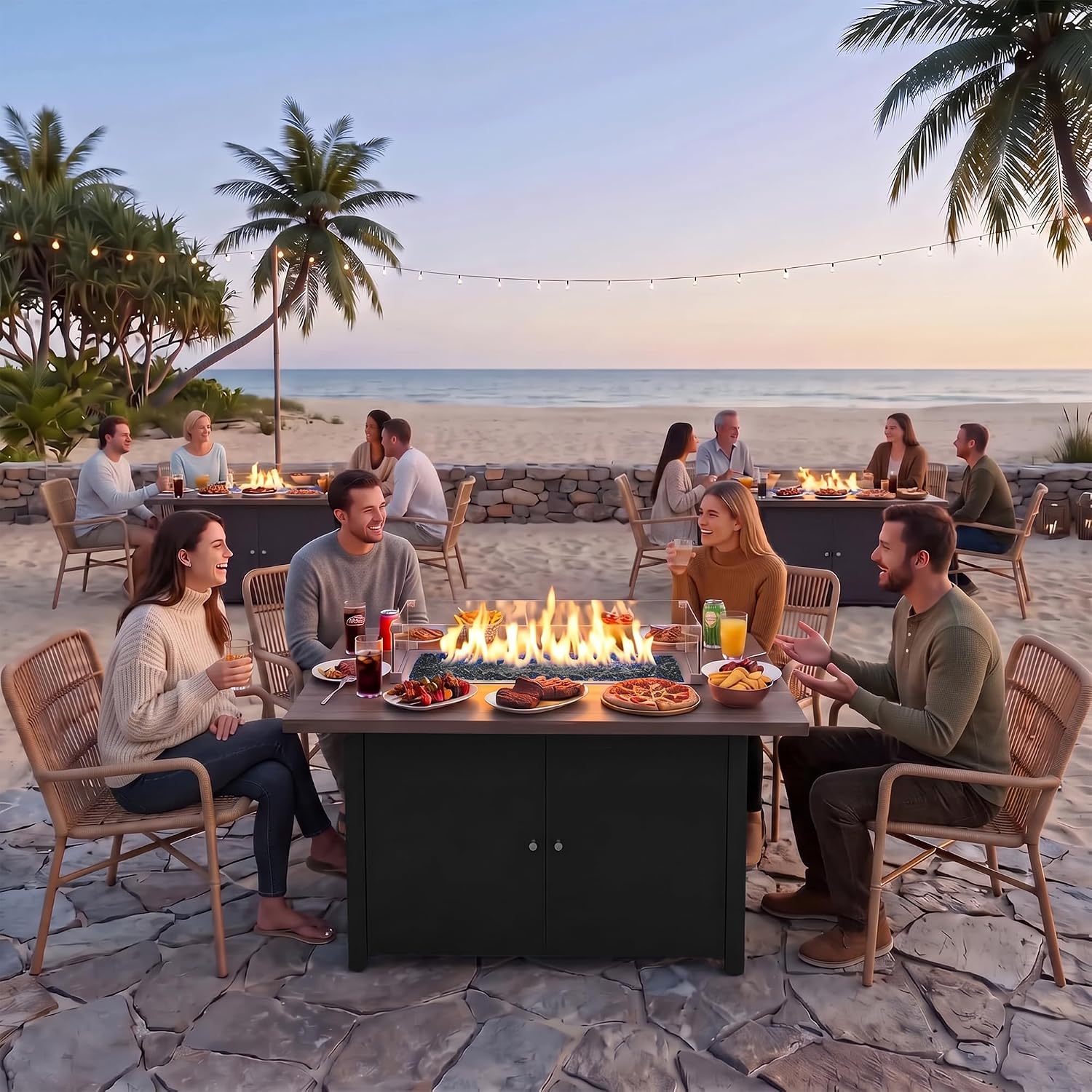 Detalle 2 de Lausaint Home Propane Fire Pit Table 43-Inch
