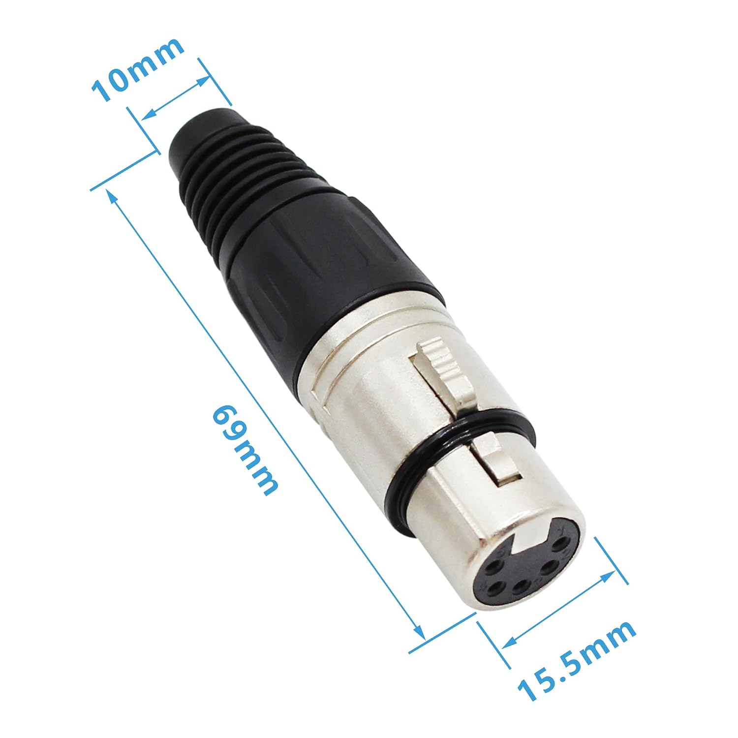 Detalle de Xilaghy 5-pin XLR cable connector