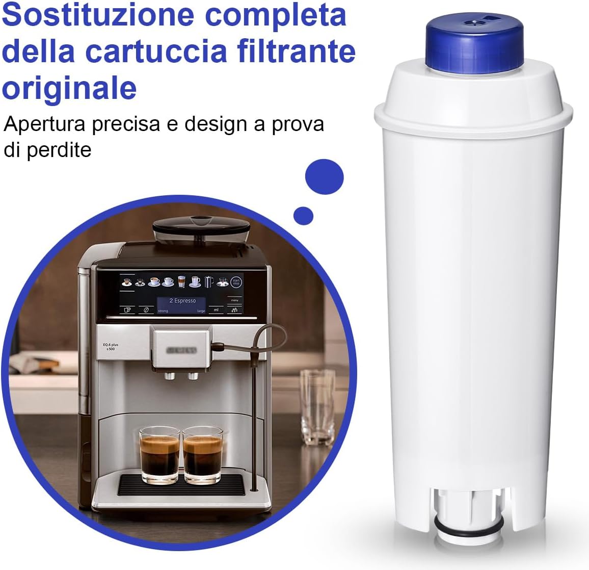 Thumbnail 2 de Filtro Acqua Addolcitore compatibile per Macchine Delonghi – DLSC002 e modelli ESAM/ECAM