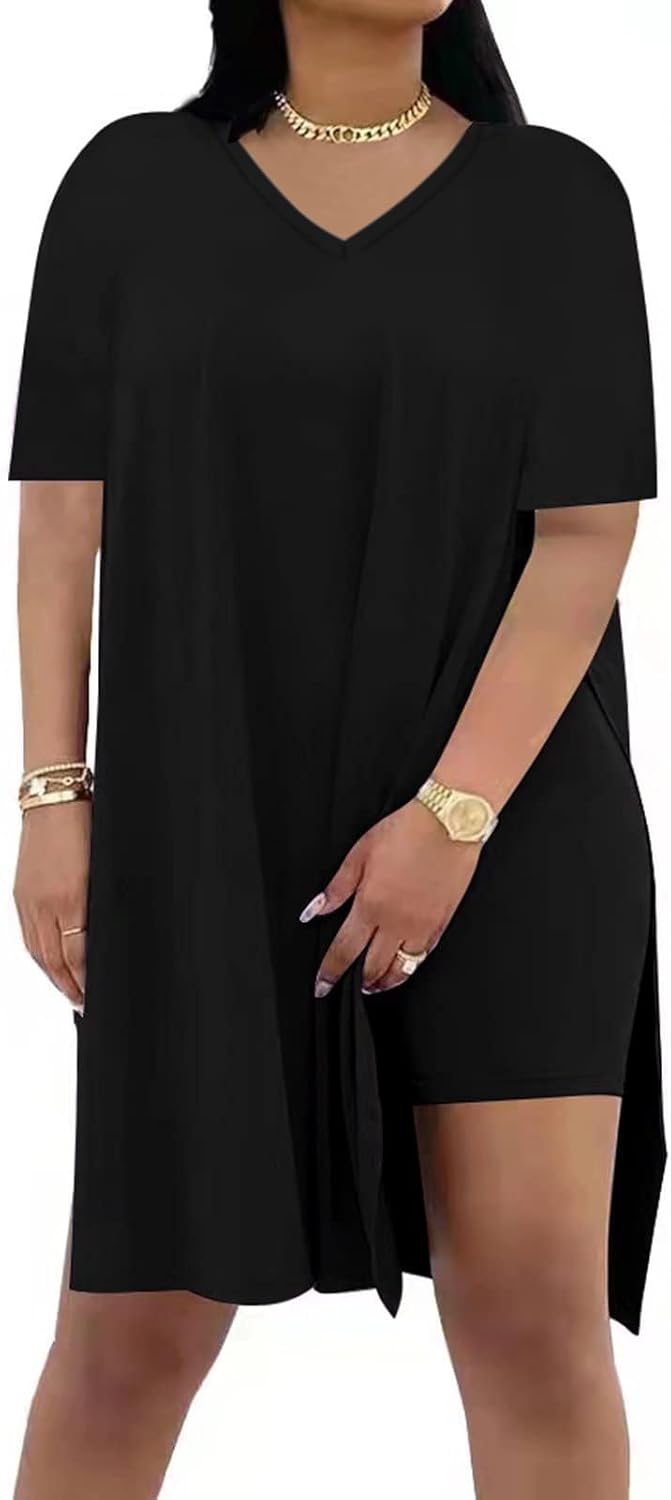 Thumbnail 6 de Difanlv Plus Size Women 2 Piece Outfits Shorts Sets | Comfortable, Trendy Two-Piece Set for Lounge or Light Activity