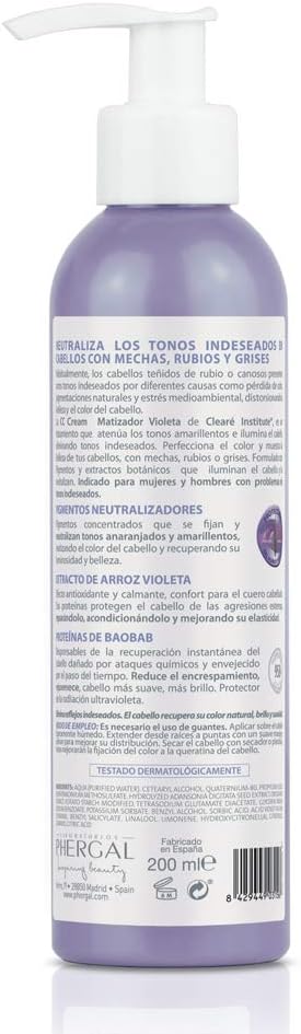Thumbnail 3 de Clearé Institute CC Crème Matifiante Violette 200 ml 💄