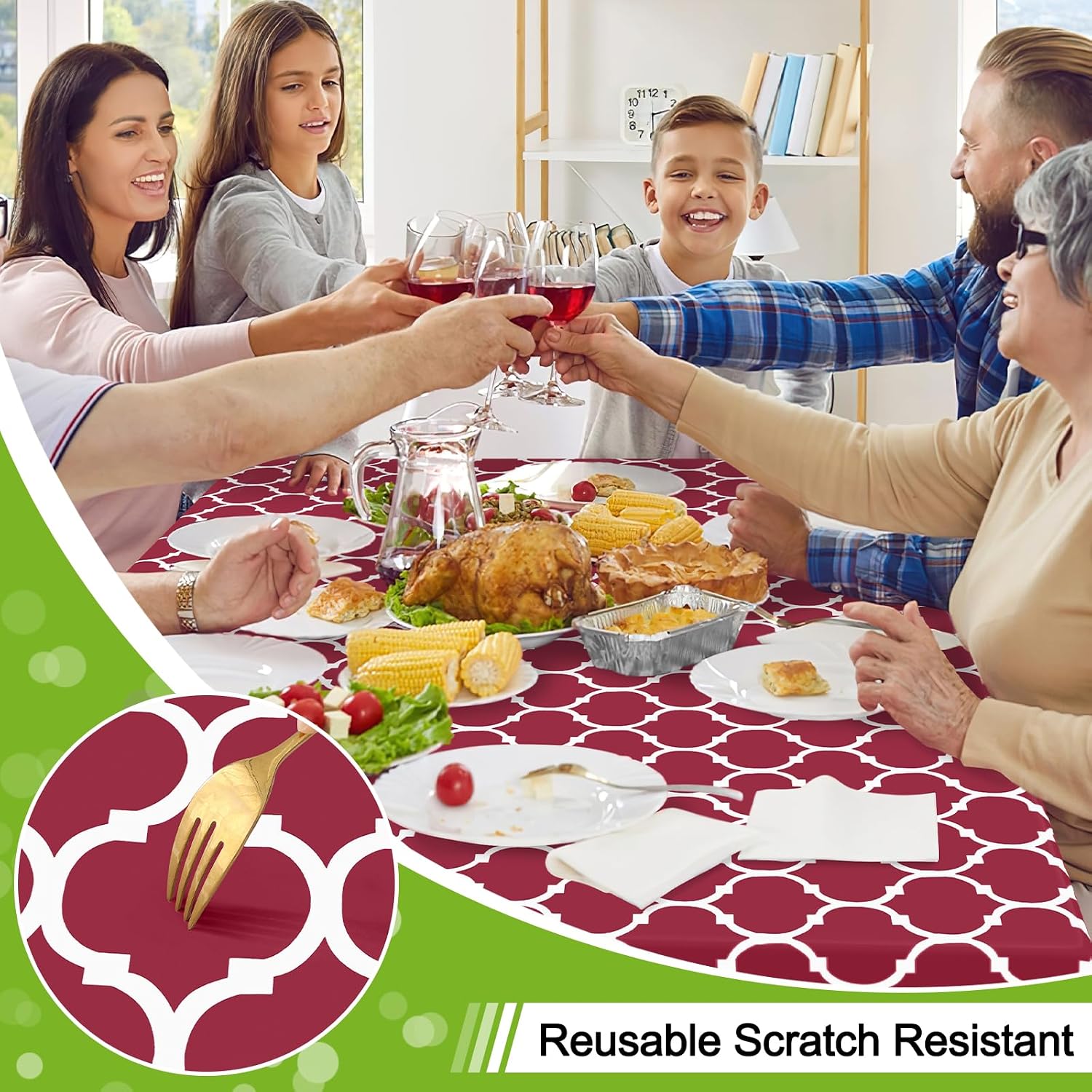 Thumbnail 3 de Smiry Rectangle Table Cloth 52"x70"