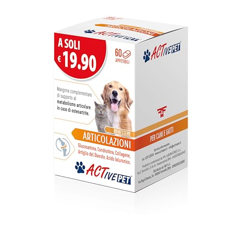 Detalle de Active Pet Articolazioni by F & F: integratore per cani e gatti, 60 compresse