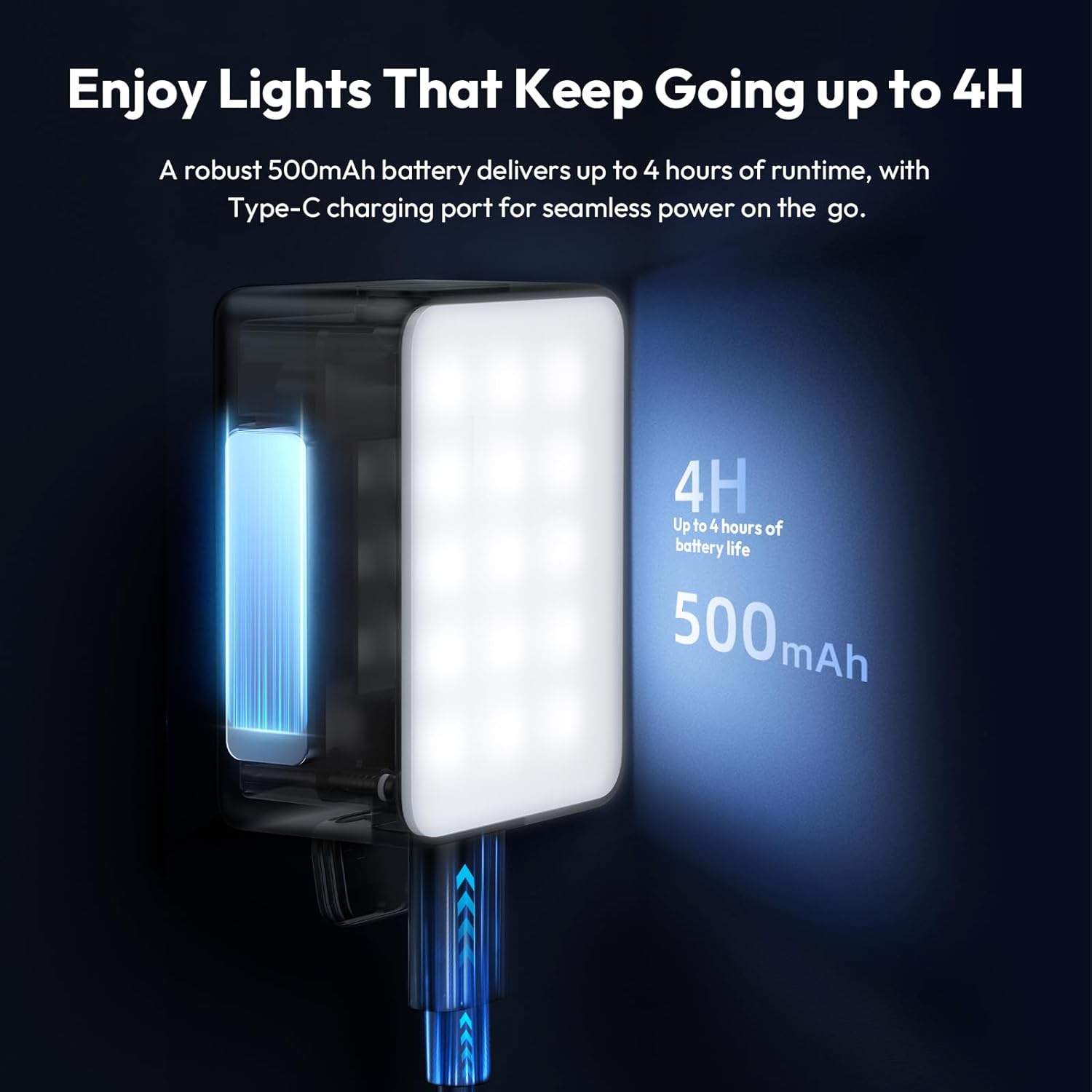Detalle de ULANZI LM001 Mini lampe vidéo Pocket 3 : LED magnétique rechargeable 500 mAh