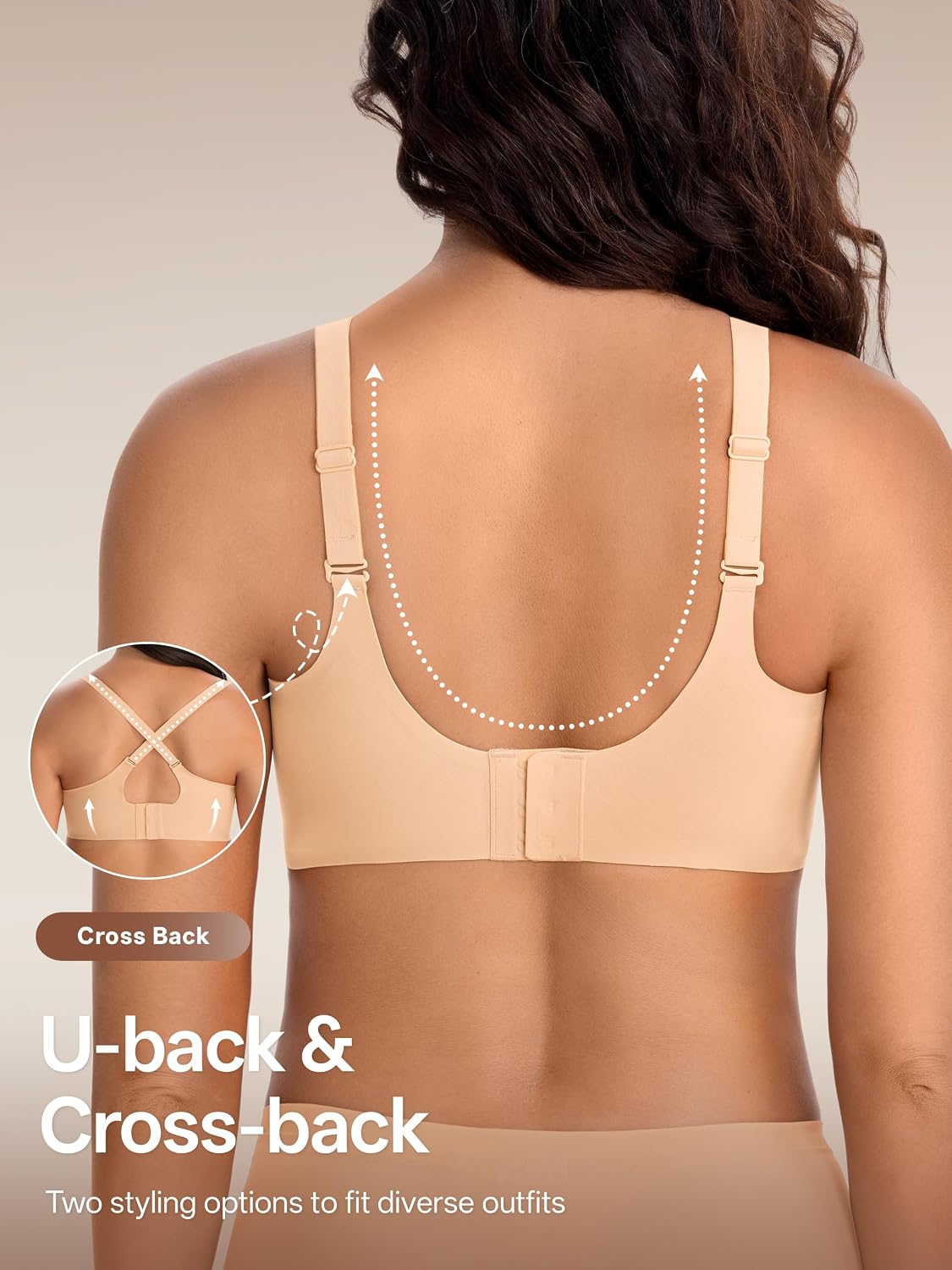 Detalle 1 de Angelhood Jelly Bras, 3-Pack Seamless Wireless T-Shirt Bras