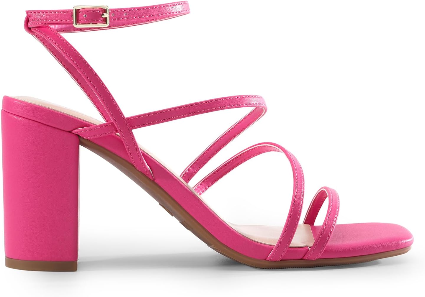 Thumbnail 2 de DREAM PAIRS Chunky Block Heels with Strappy Open Toe