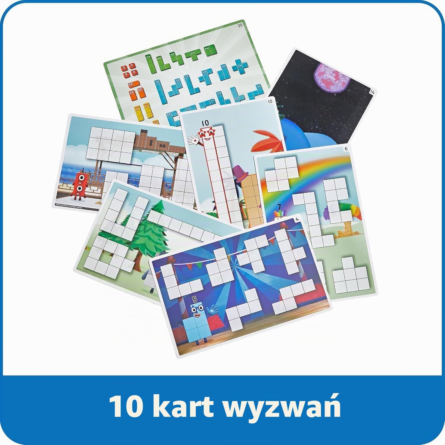Detalle de Learning Resources HM96932-UK – zestaw konstrukcyjny Numberblocks z 28 klockami i kartami zadań