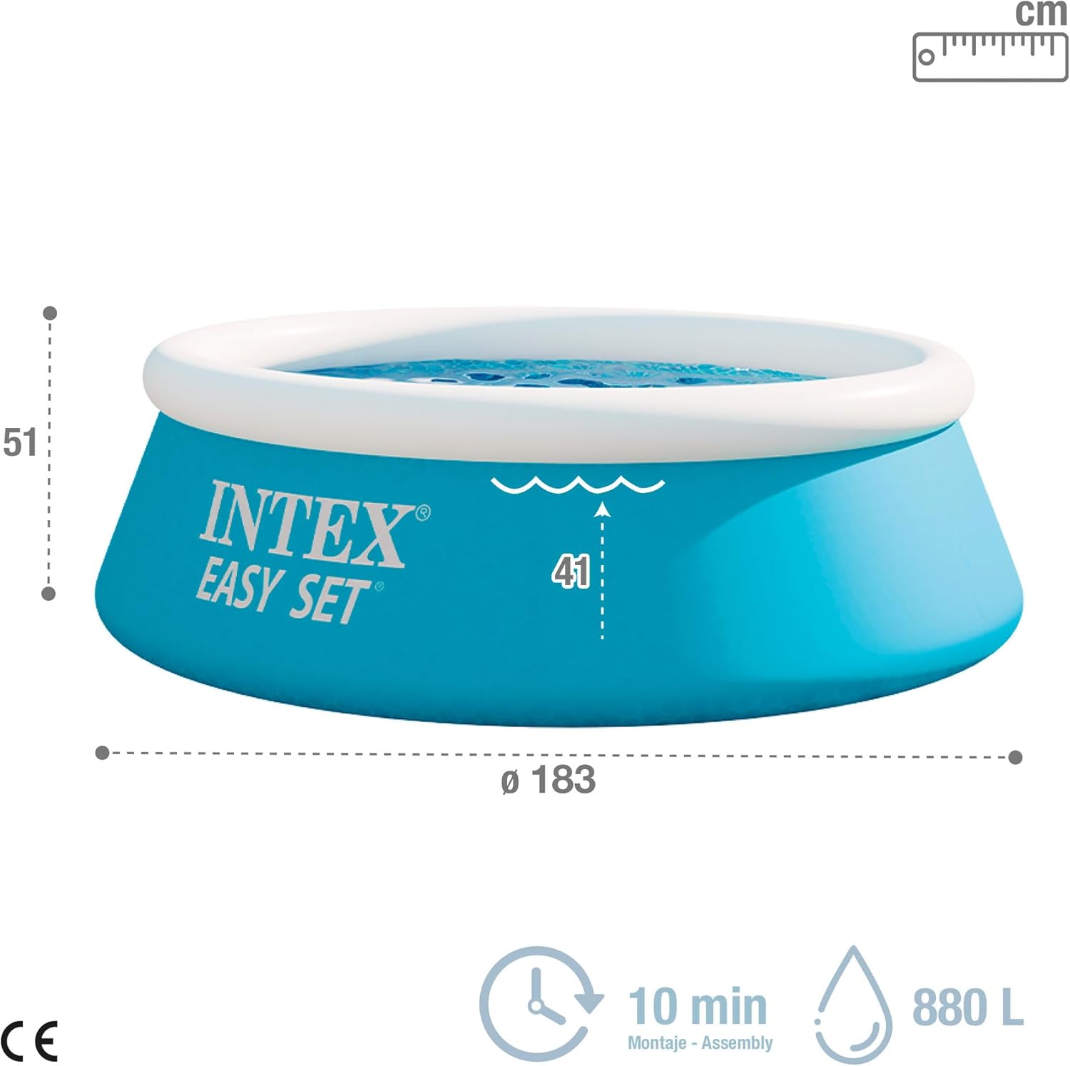 Detalle de Intex 28101 My First Easy Cm 183X51: Piscina Gioco per Bambini, PVC, 183 x 51 cm