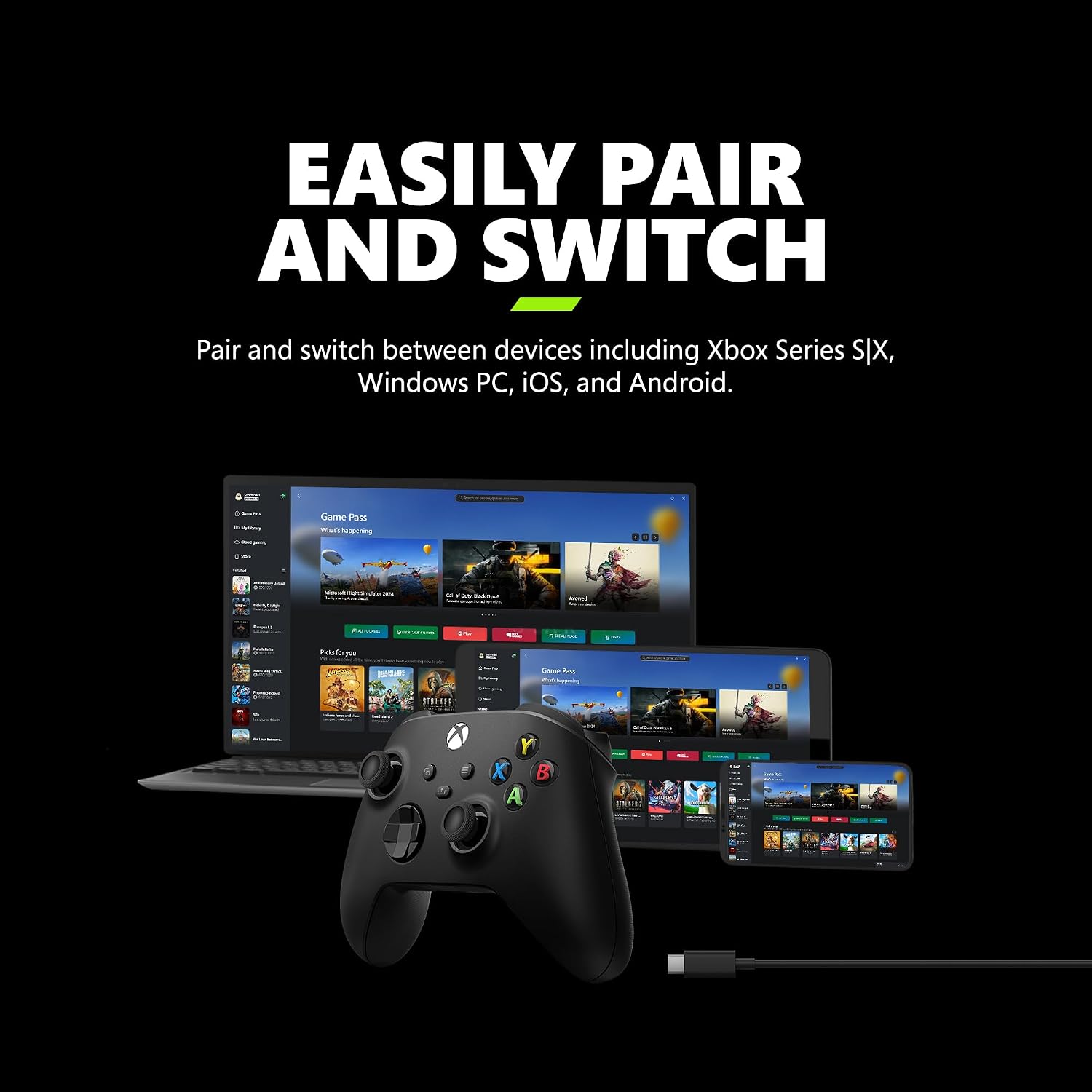 Thumbnail 5 de Xbox Wireless Controller 2025 Carbon Black