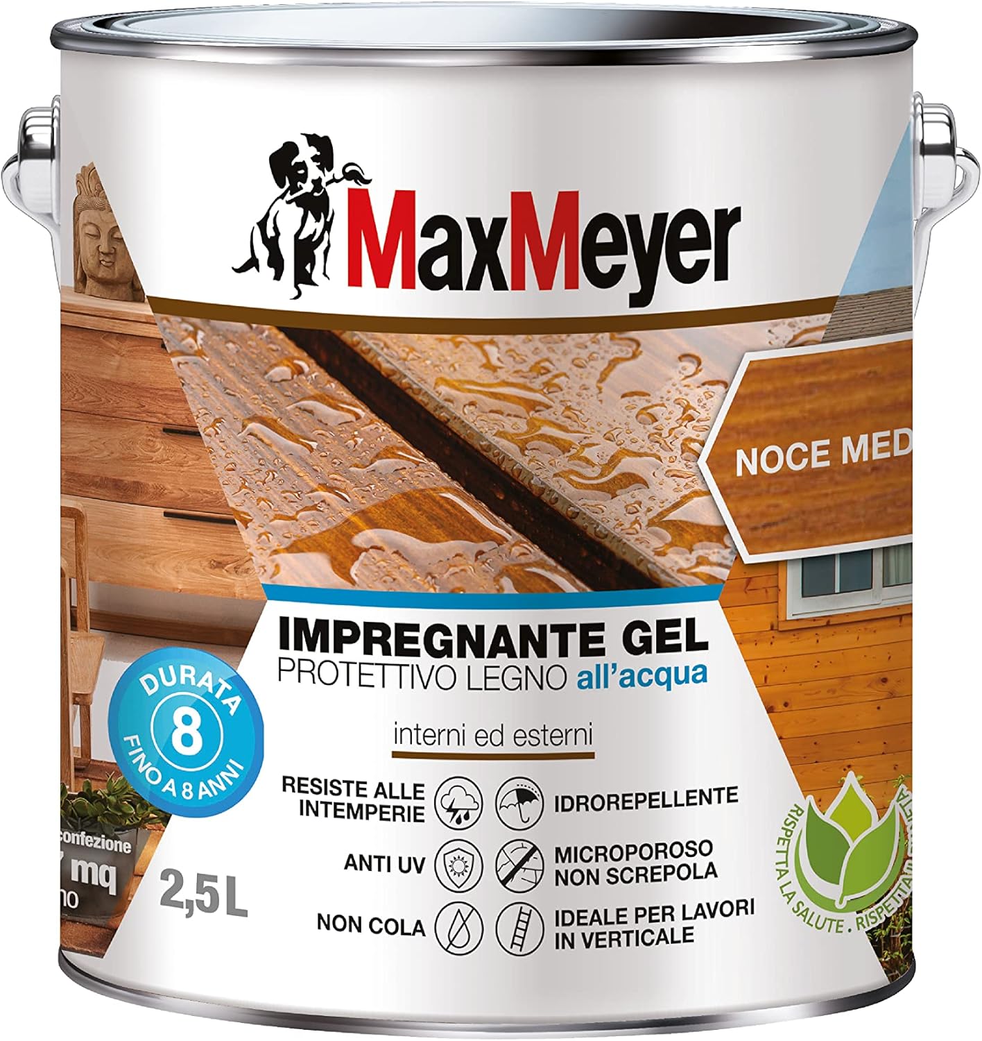 Thumbnail 6 de MAXMEYER Impregnante Gel Acqua Incolore 2,5 L