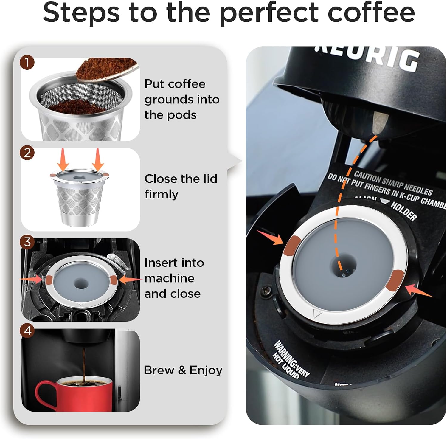 Thumbnail 4 de Reusable k Cup Filters, stainless steel ⚙